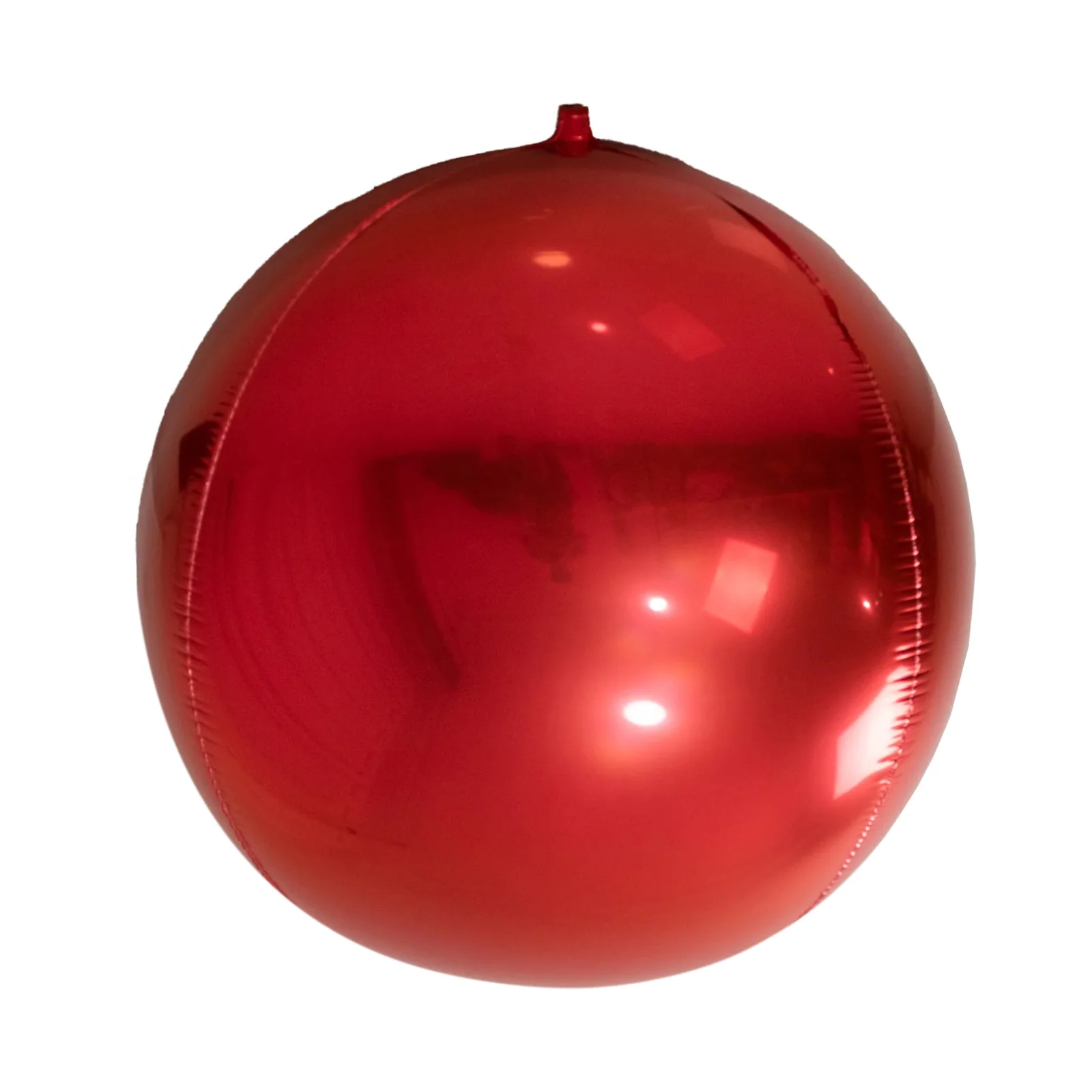 2-Pack Orbz Mylar Foil Balloons, 43" Metallic Red Large Round Sphere Helium or Air-Filled Party Decorations - Image 2