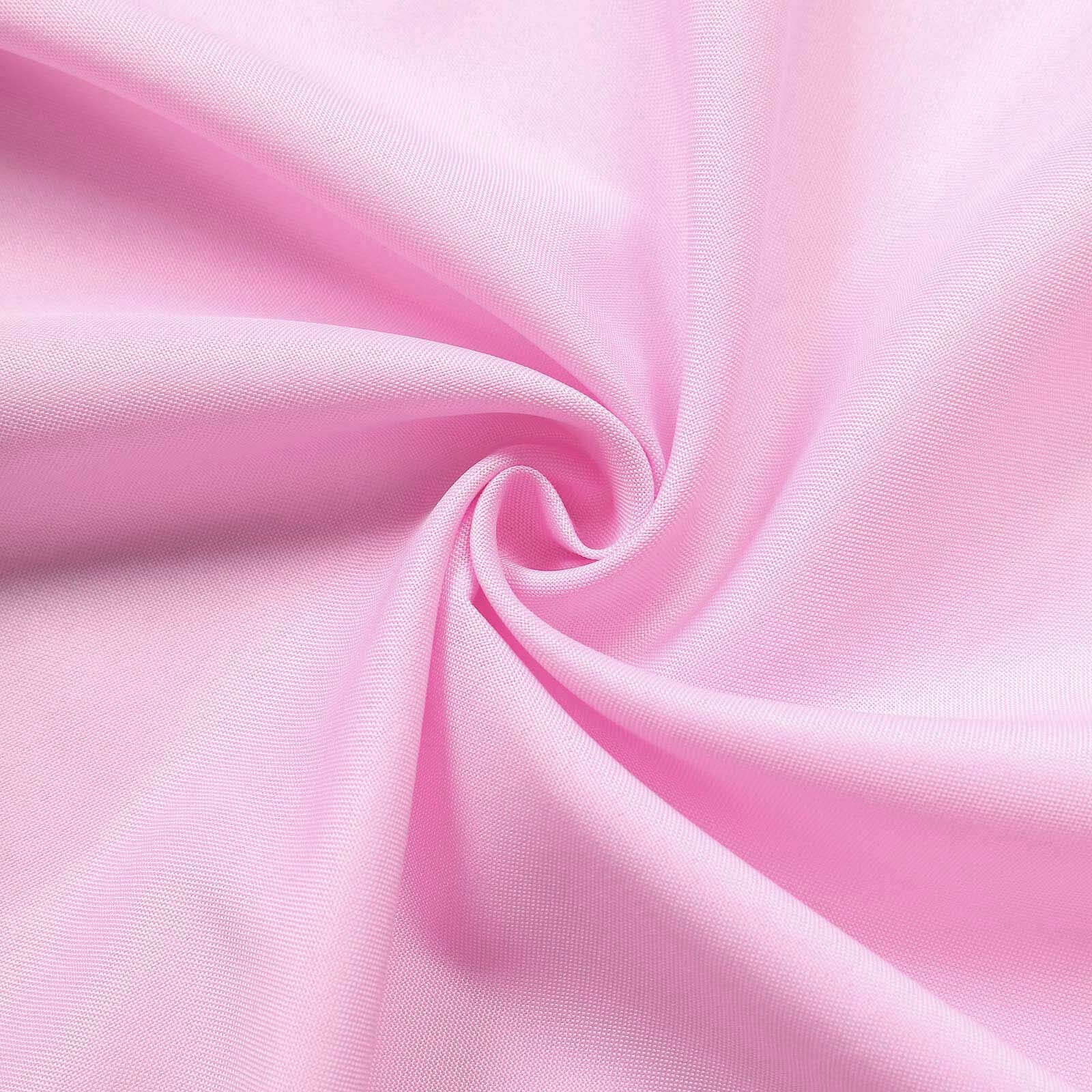 2 Pack 5ftx8ft Pink Polyester Backdrop Drape Curtains With Rod Pockets, Event Divider Panels 130GSM - Image 8