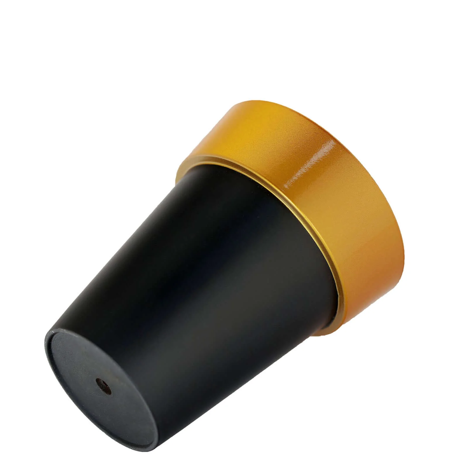 2-Pack Plastic Flower Plant Pots 6" Medium Black with Gold Rim - Indoor Decorative Planters - Image 14