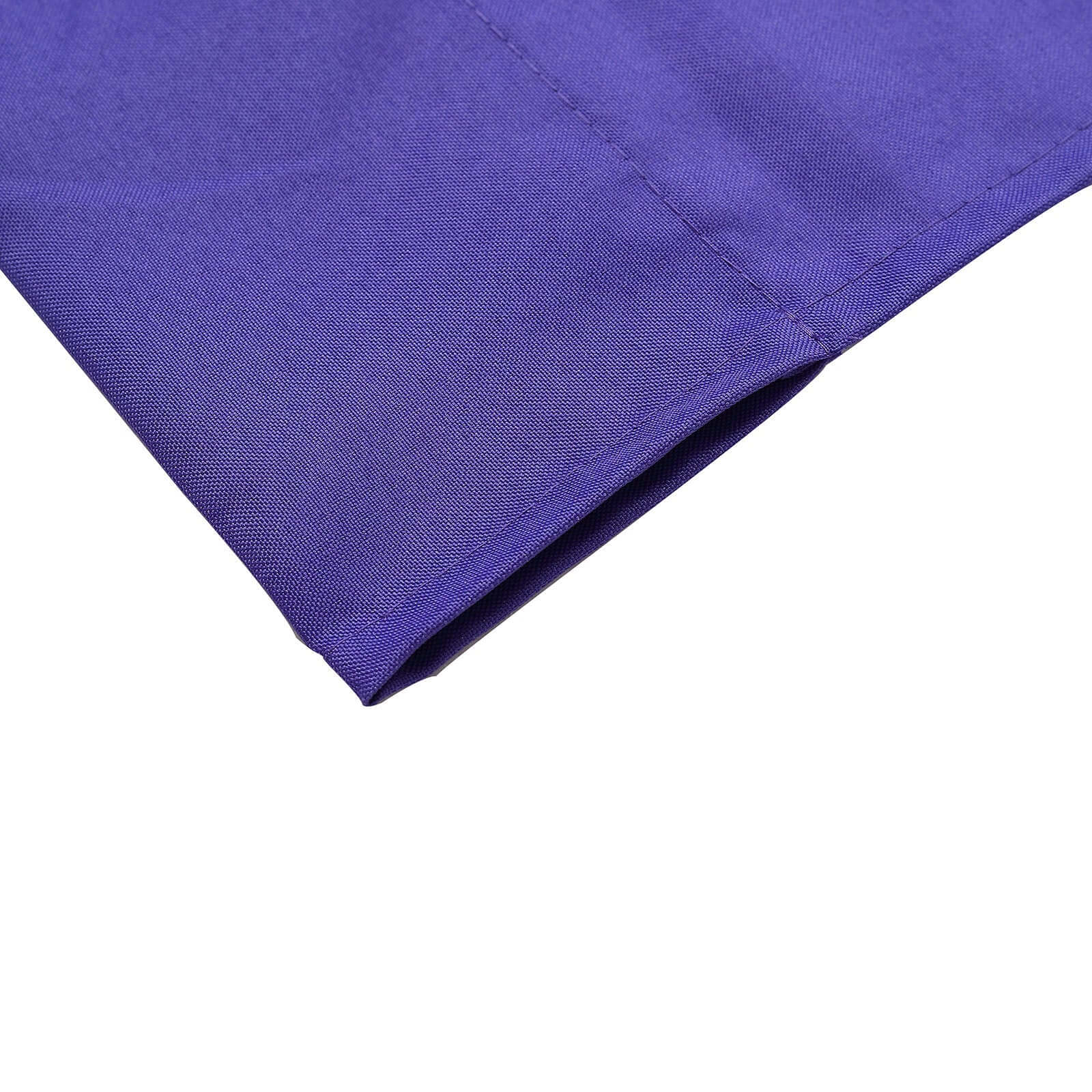 2 Pack 5ftx8ft Purple Polyester Backdrop Drape Curtains With Rod Pockets, Event Divider Panels 130GSM - Image 7