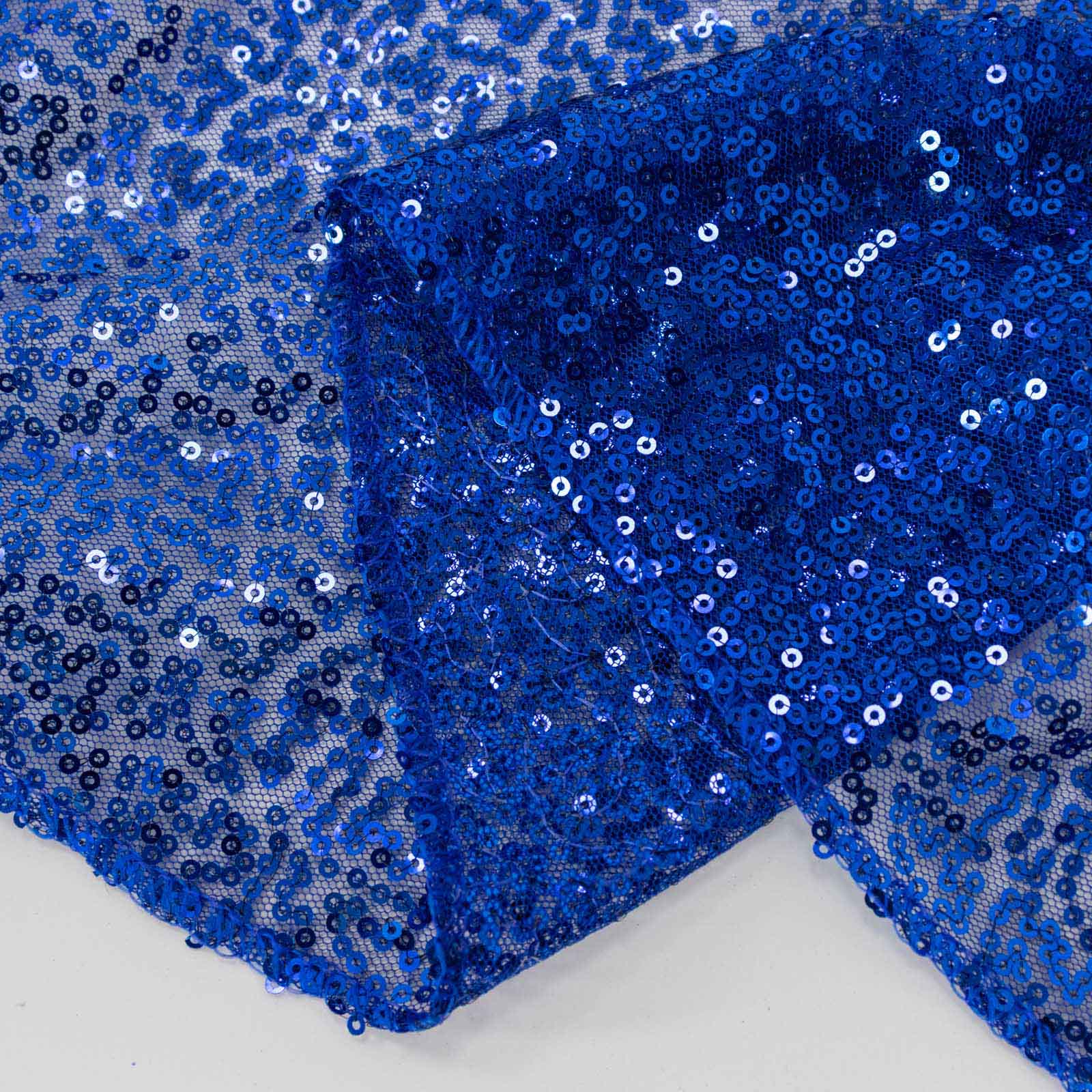 2 Pack Royal Blue Sequin Backdrop Drape Curtains with Rod Pockets, Seamless Glitter Mesh Photo Booth Event Divider Panels - 8ftx2ft - Image 8