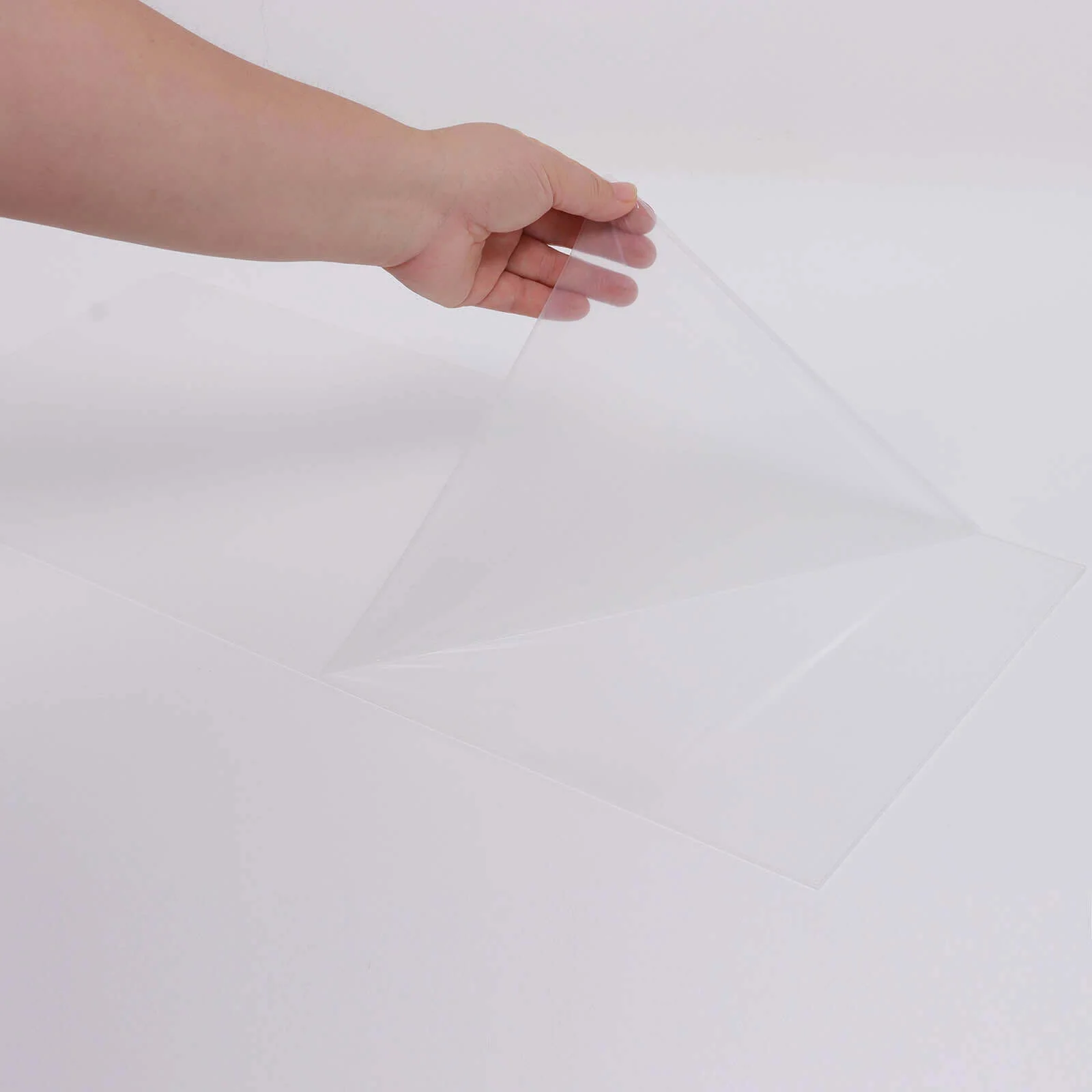 2-Pack White Acrylic Plexiglass Sheets 24"x10" Rectangular Side Plates - Protective Film Coating - Image 14