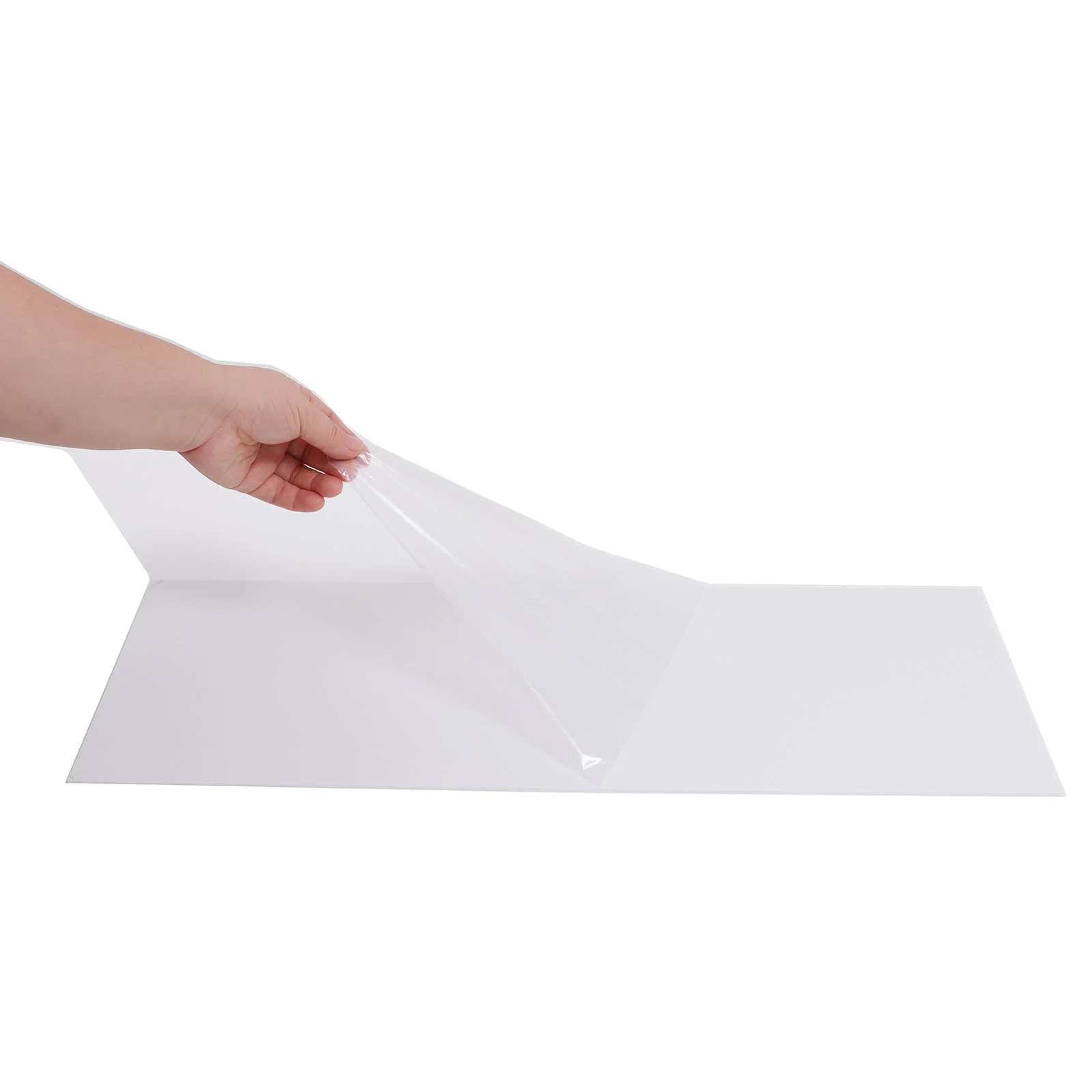 2-Pack White Acrylic Plexiglass Sheets 32"x11" Rectangular Side Plates - Protective Film Coating - Image 15