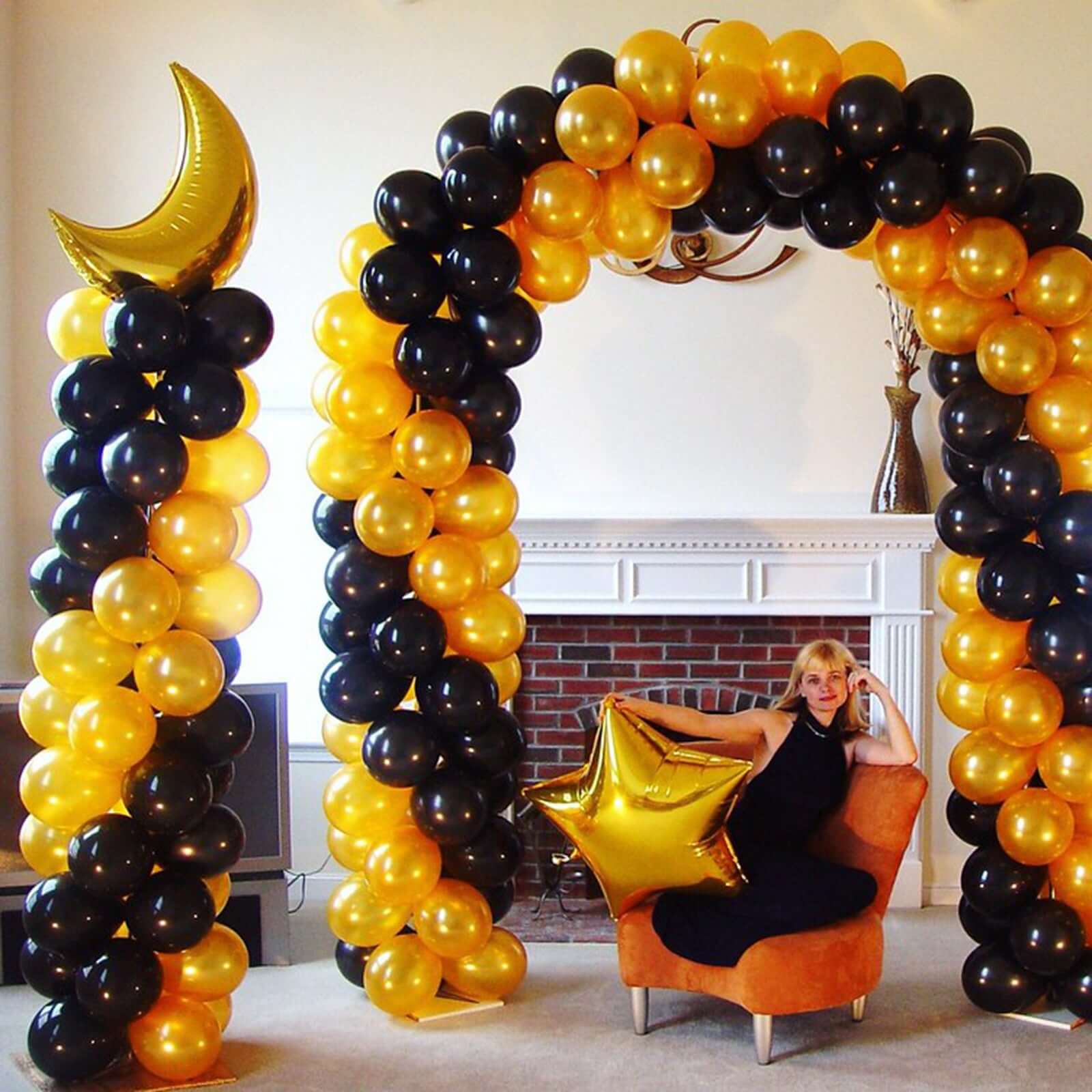 2 Pack White Balloon Column Stand Kit, Balloon Towers - 8ft - Image 2