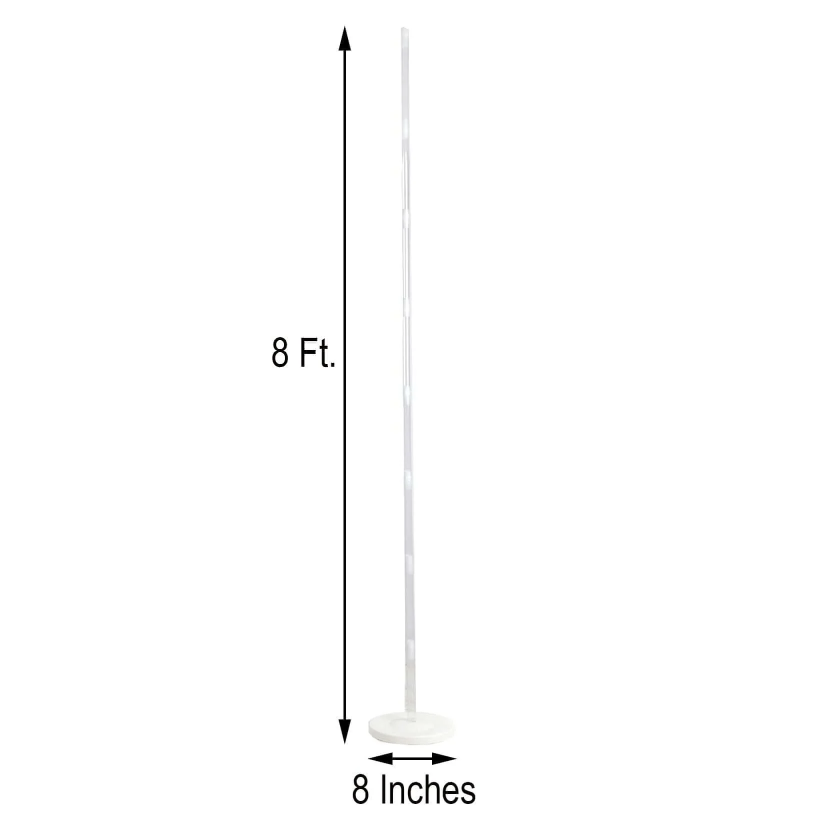 2 Pack White Balloon Column Stand Kit, Balloon Towers - 8ft - Image 3
