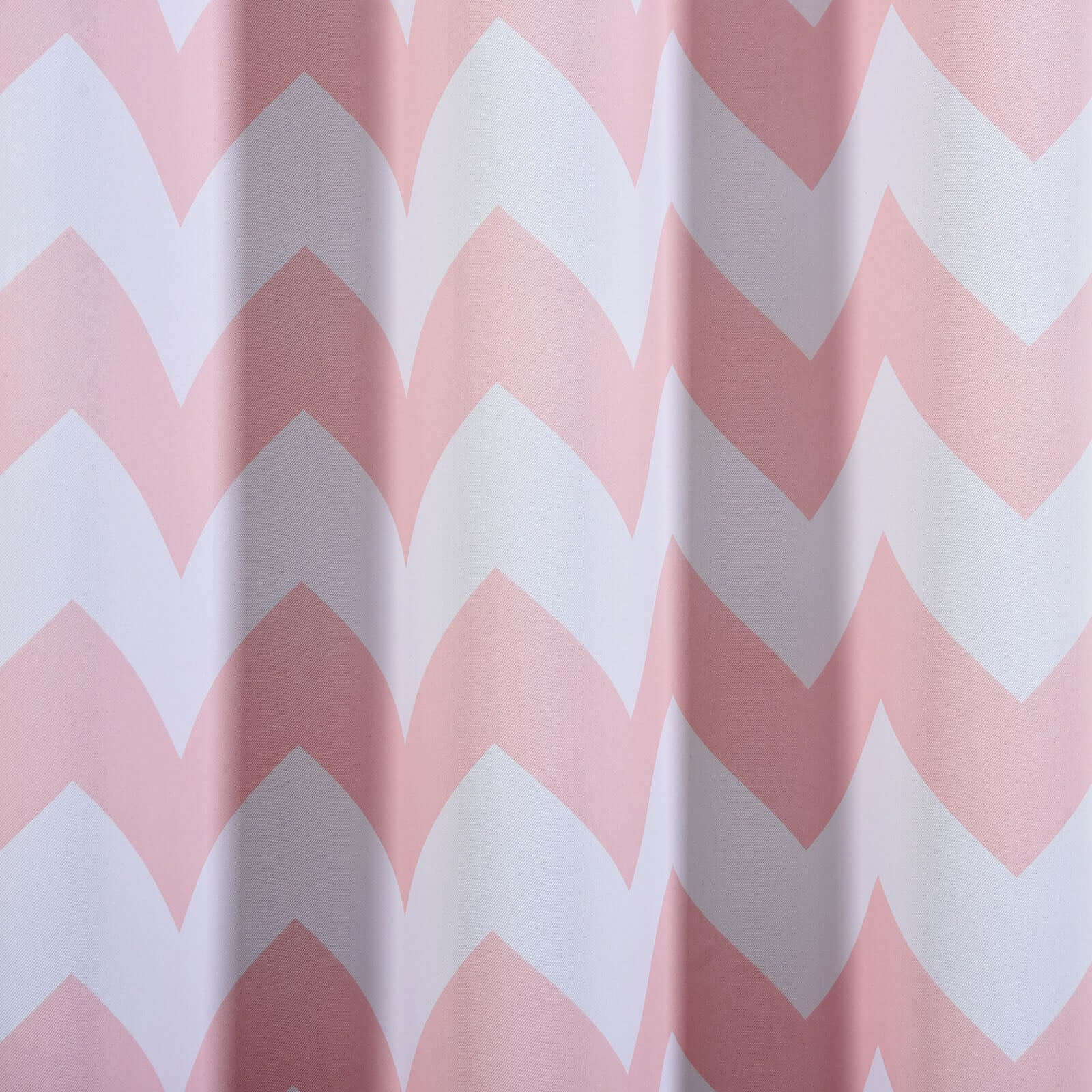 2 Pack White Blush Chevron Design Thermal Blackout Curtains With Chrome Grommet Window Treatment Panels 52"x108" - Image 10