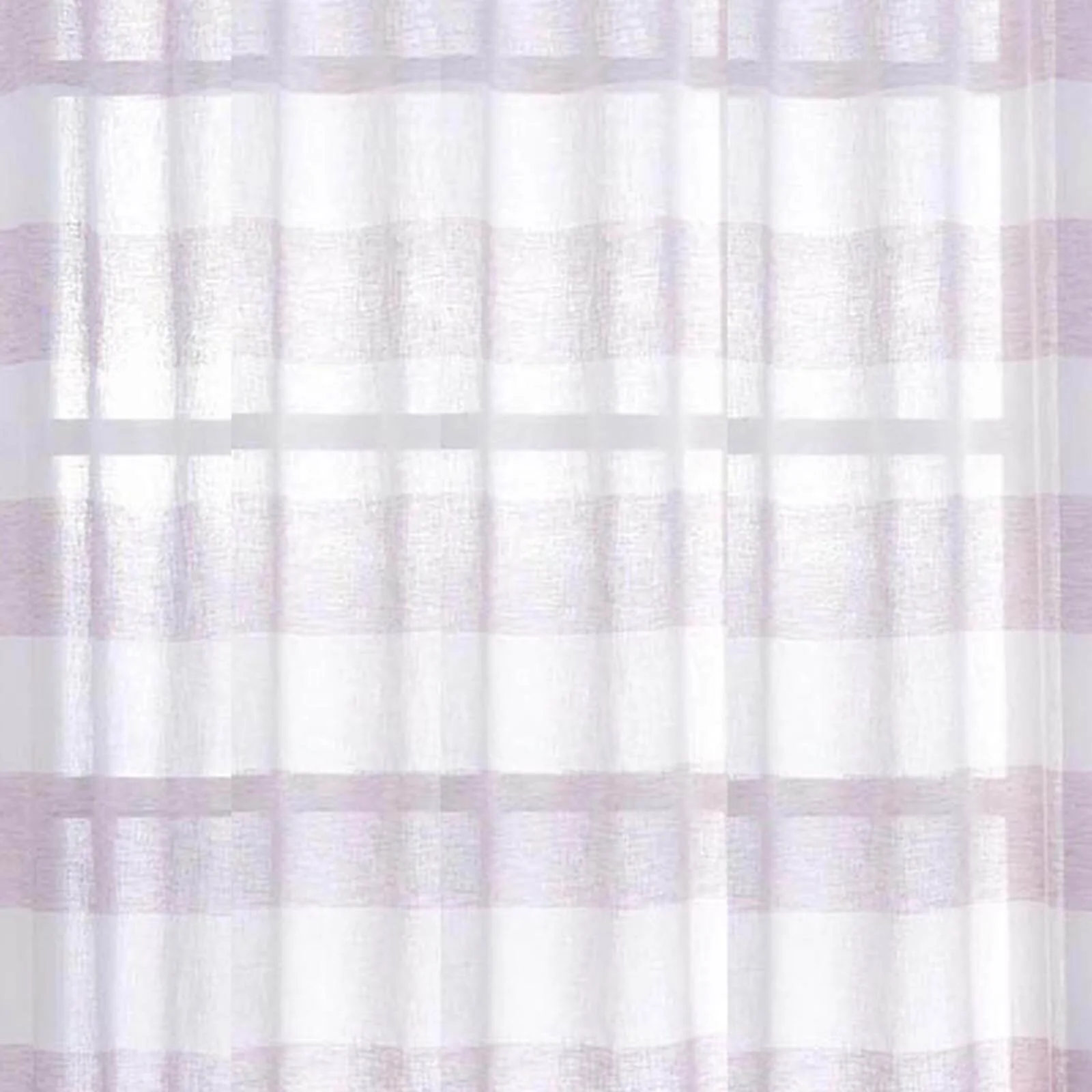 2 Pack White/Lavender Lilac Cabana Print Faux Linen Curtain Panels With Chrome Grommet 52"x84" - Image 13