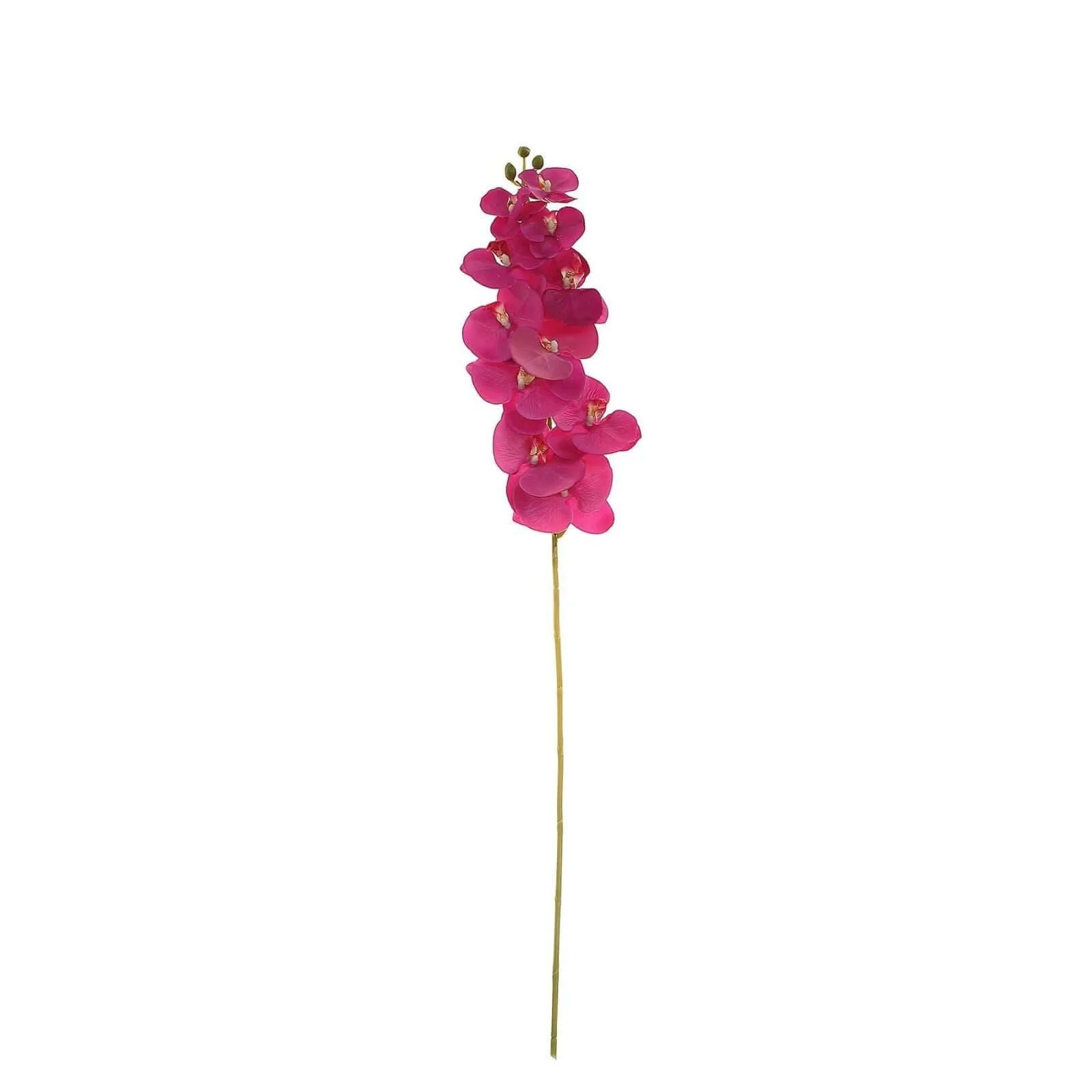 2 Stems Fuchsia Artificial Silk Orchid Flower Bouquets 40" Tall - Image 7
