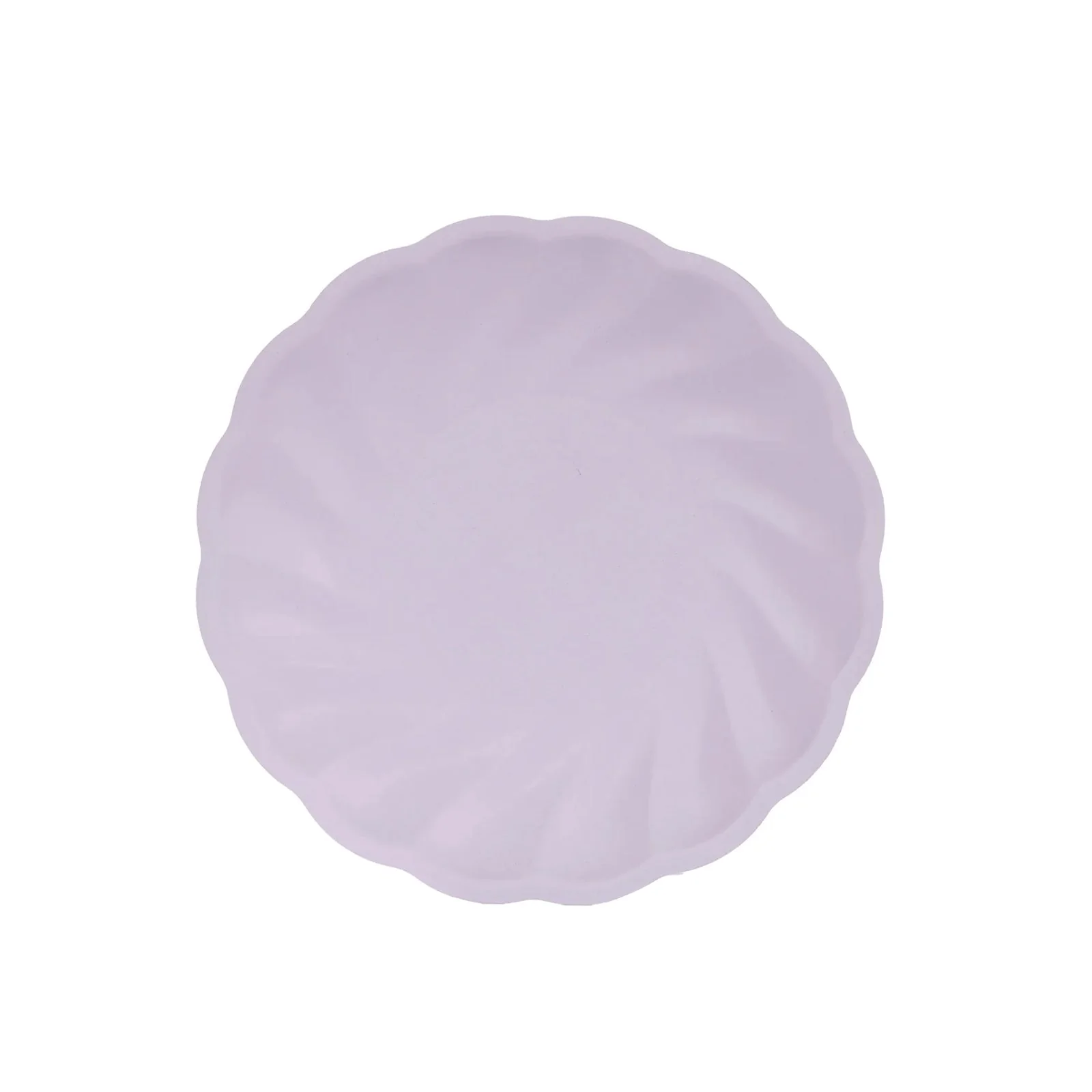 20 Pack Compostable Dinner Plates – 9" Lavender Lilac Swirl Scalloped Pastel Color Party Plates, Biodegradable Bamboo Tableware - Image 6