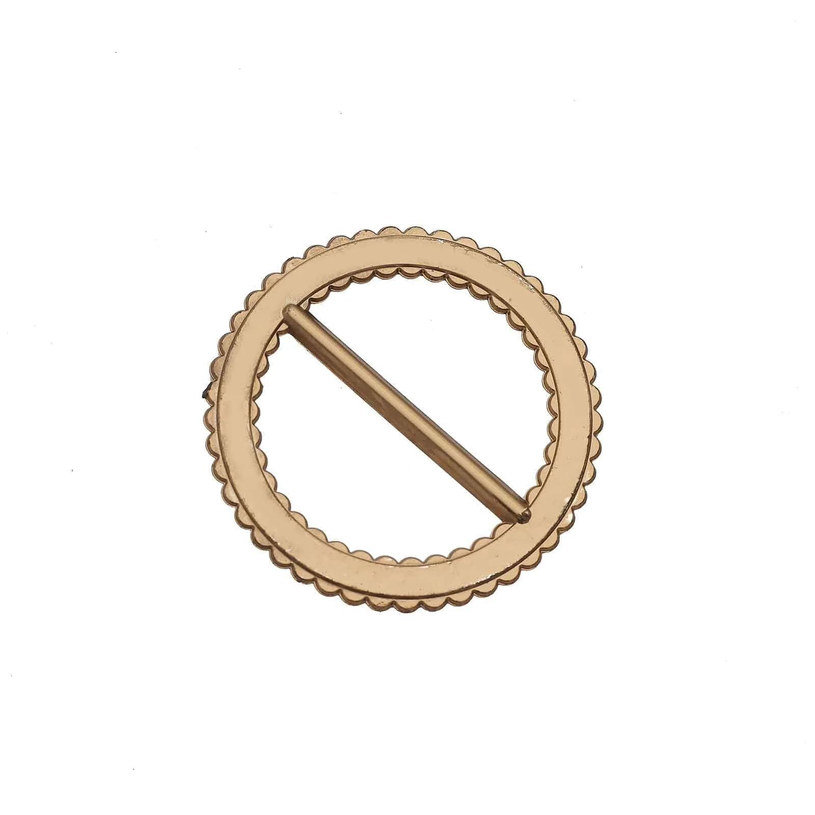 20 Pack Diamond Circle Chair Sash Band Buckle Pin 2.5" Antique Gold - Rhinestone Napkin Rings - Image 8
