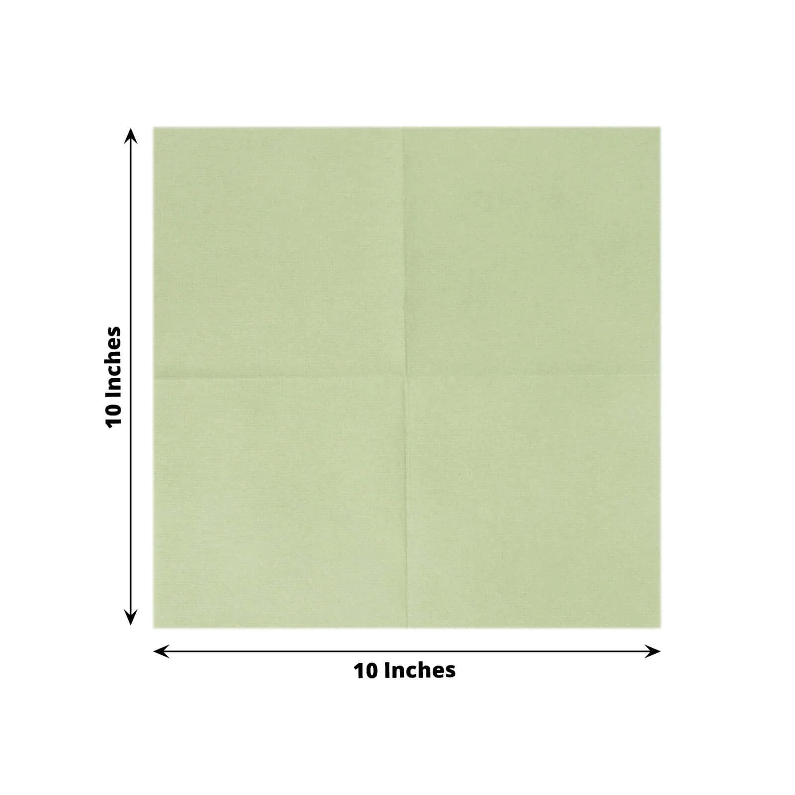 20 Pack Linen-Like Paper Napkins 5"x5" Sage Green - Soft Single-Use Airlaid Cocktail Napkins - Image 3