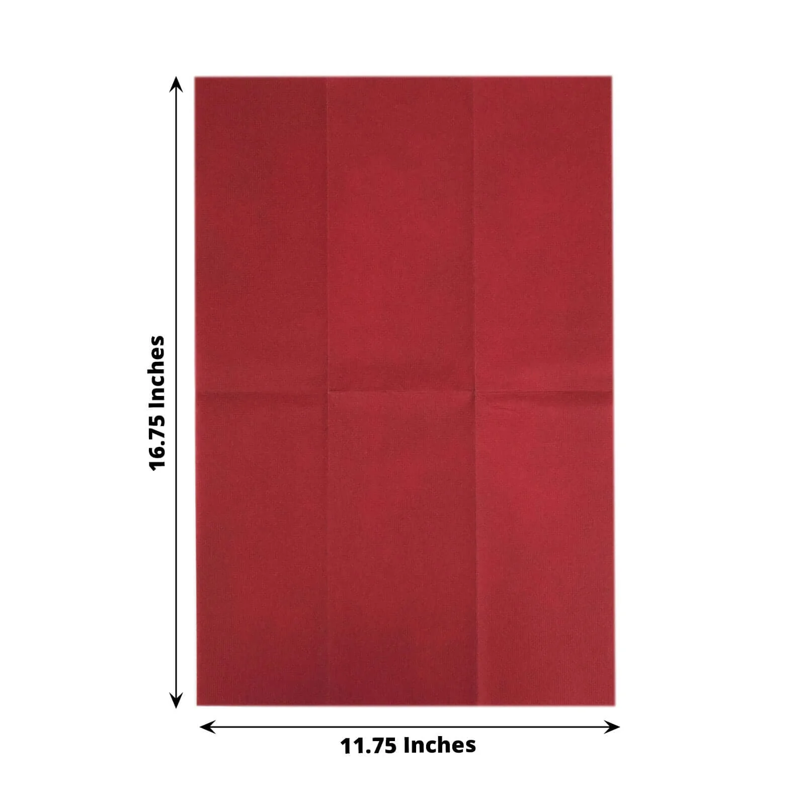 20 Pack Linen-Like Paper Napkins 8.5"x4" Burgundy - Soft & Hygienic Airlaid Towels - Image 3