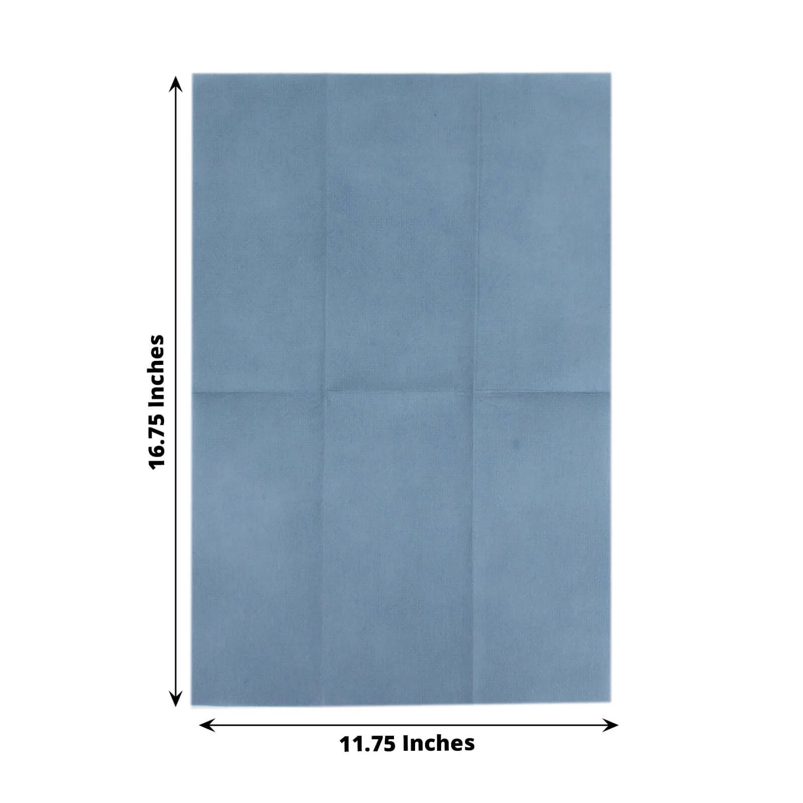 20 Pack Linen-Like Paper Napkins 8.5"x4" Dusty Blue - Soft & Hygienic Airlaid Towels - Image 3