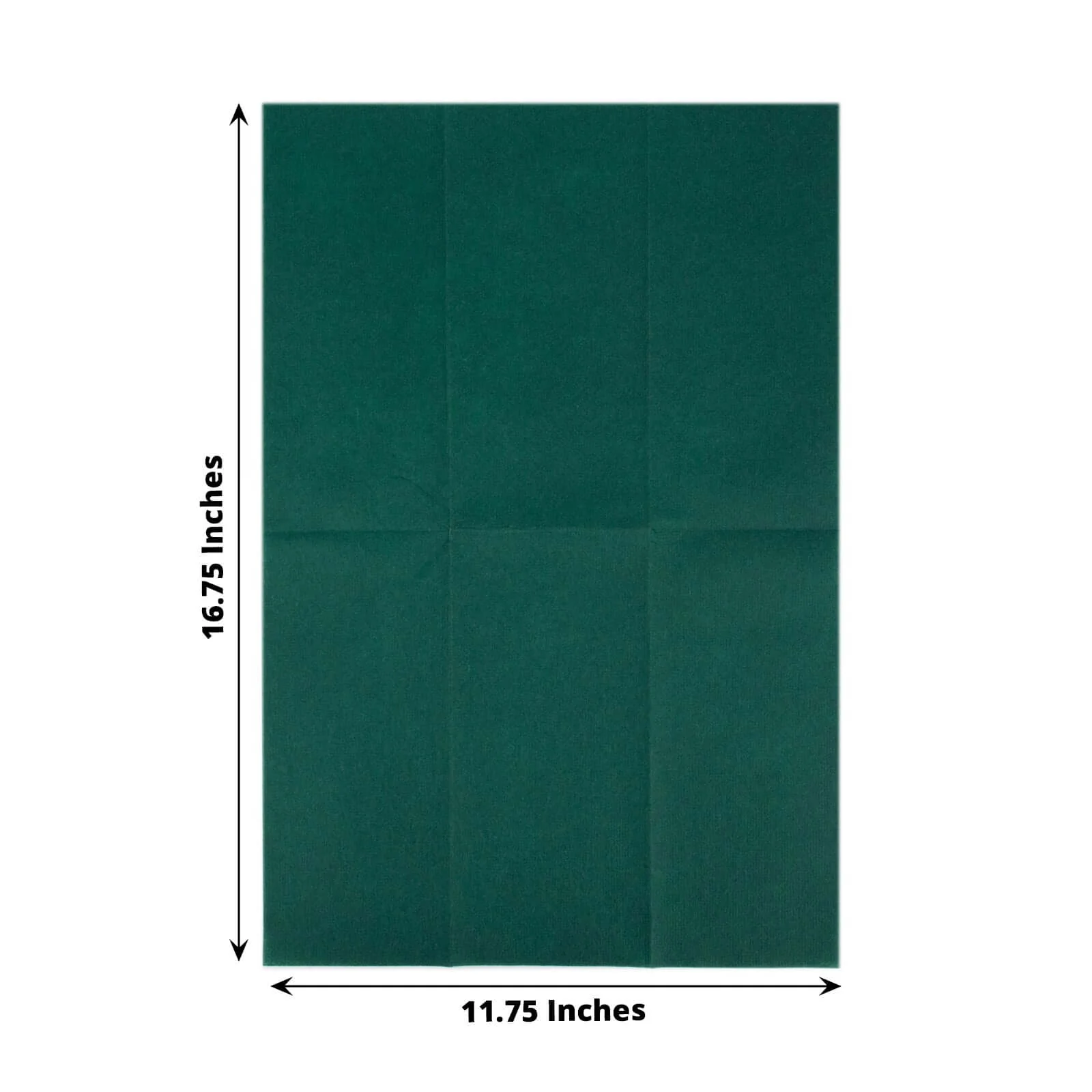 20 Pack Linen-Like Paper Napkins 8.5"x4" Hunter Emerald Green - Soft & Hygienic Airlaid Towels - Image 3