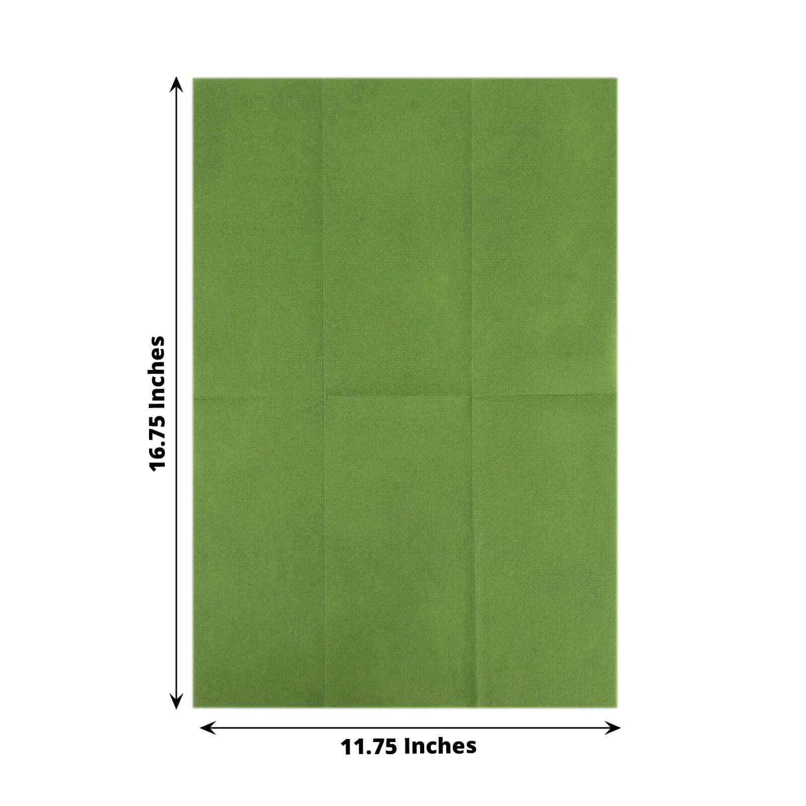 20 Pack Linen-Like Paper Napkins 8.5"x4" Olive Green - Soft & Hygienic Airlaid Towels - Image 3