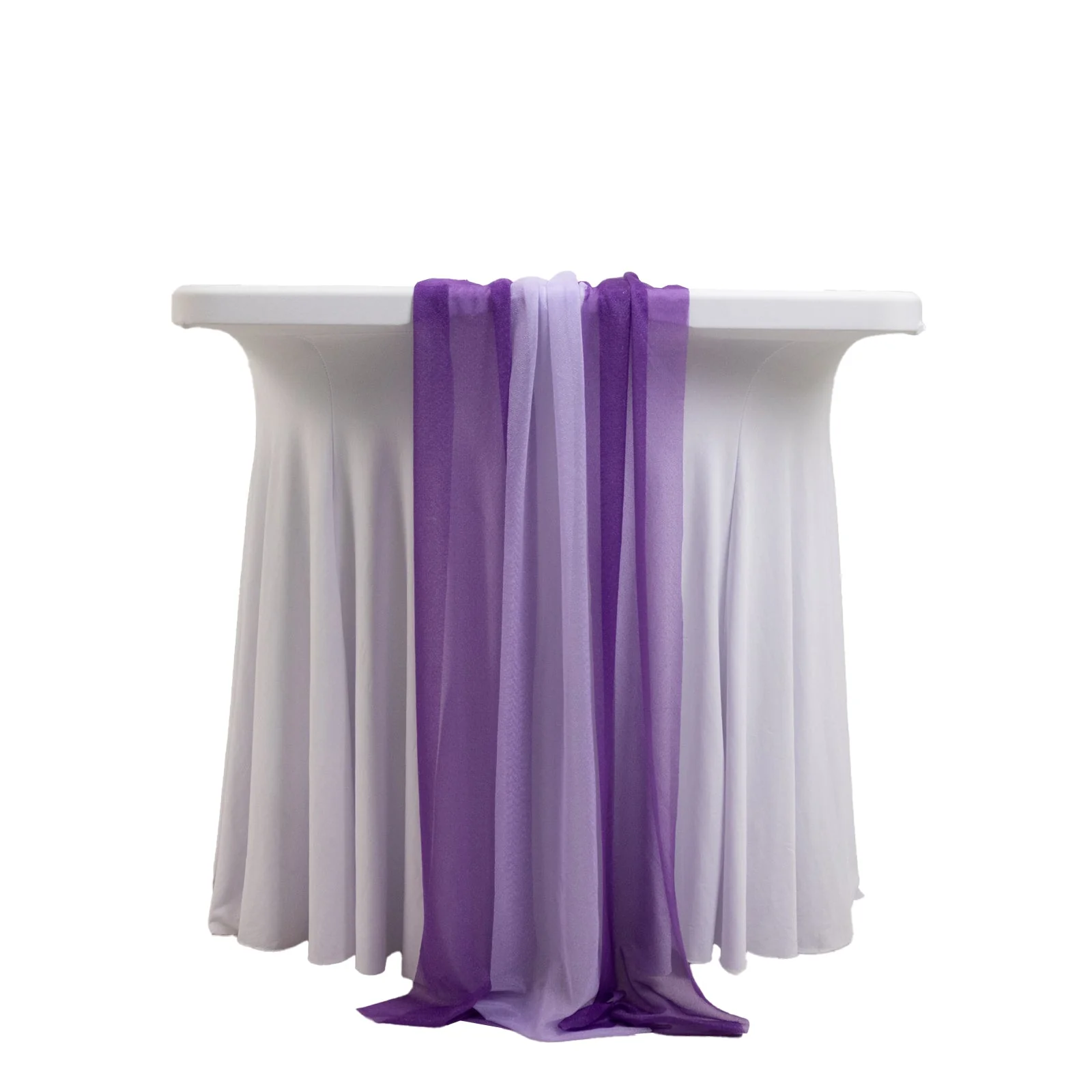 20-Pack Sheer Table Runners Purple Lavender Lilac, 9ft Long Sheer Drapes Table Decor, Wrinkle-Free - Image 6