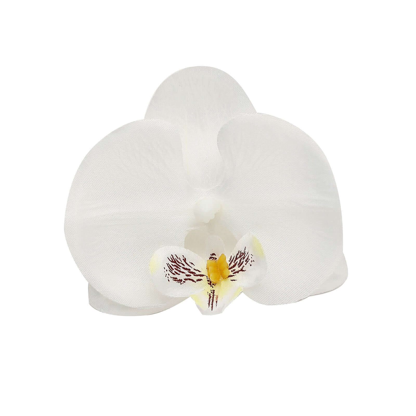 20 Silk Artificial Orchids Flower Heads 4" White - Realistic Floral Accents for DIY Crafts Bouquets Event & Home Decor - Image 7