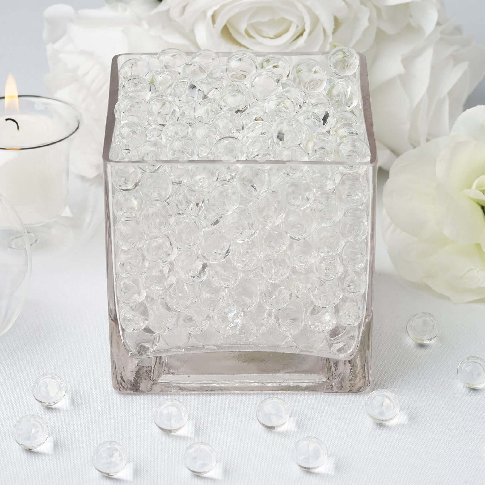 200-250 Pcs Water Gel Beads Vase Filler Clear - Small Nontoxic Jelly Balls - Image 7