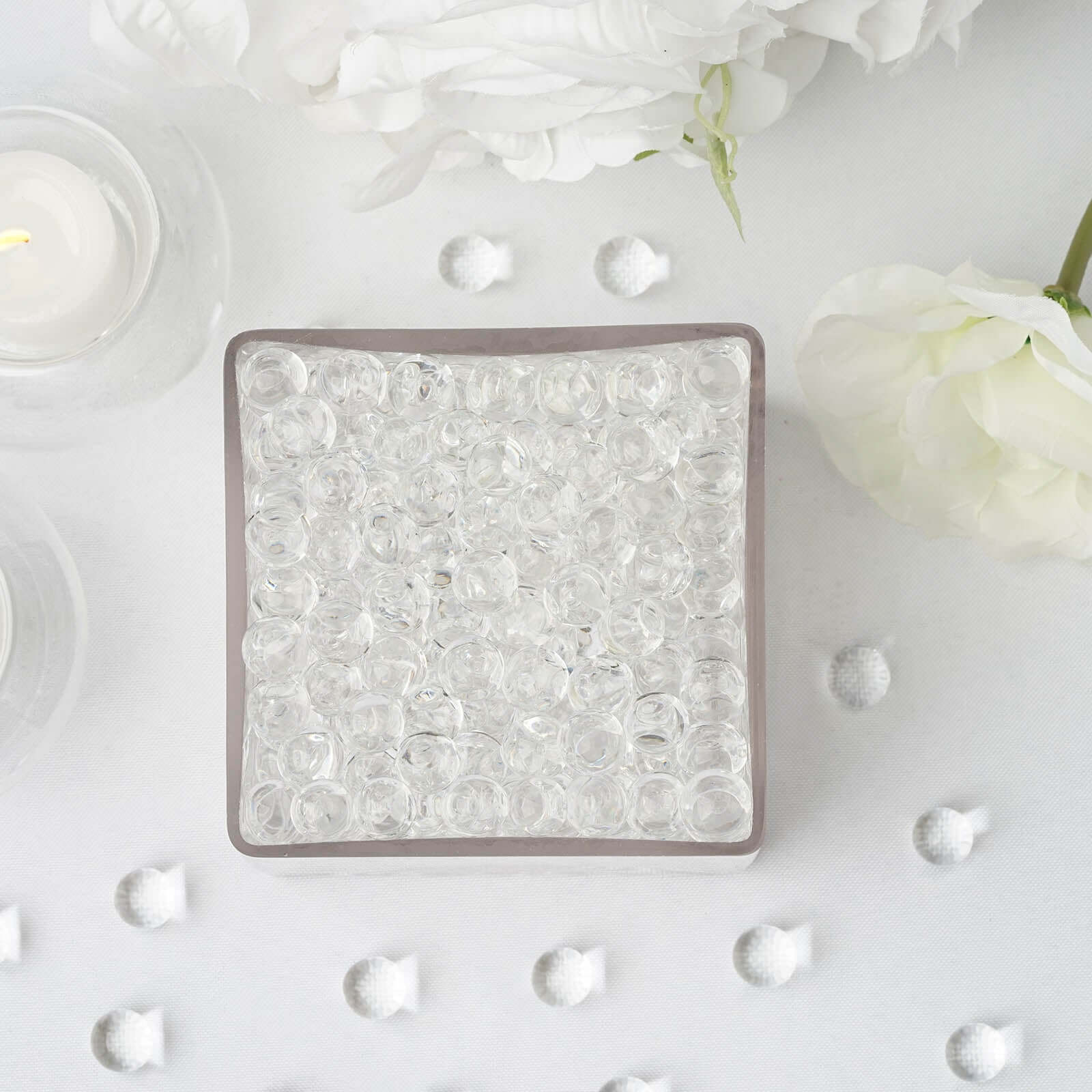 200-250 Pcs Water Gel Beads Vase Filler Clear - Small Nontoxic Jelly Balls - Image 8