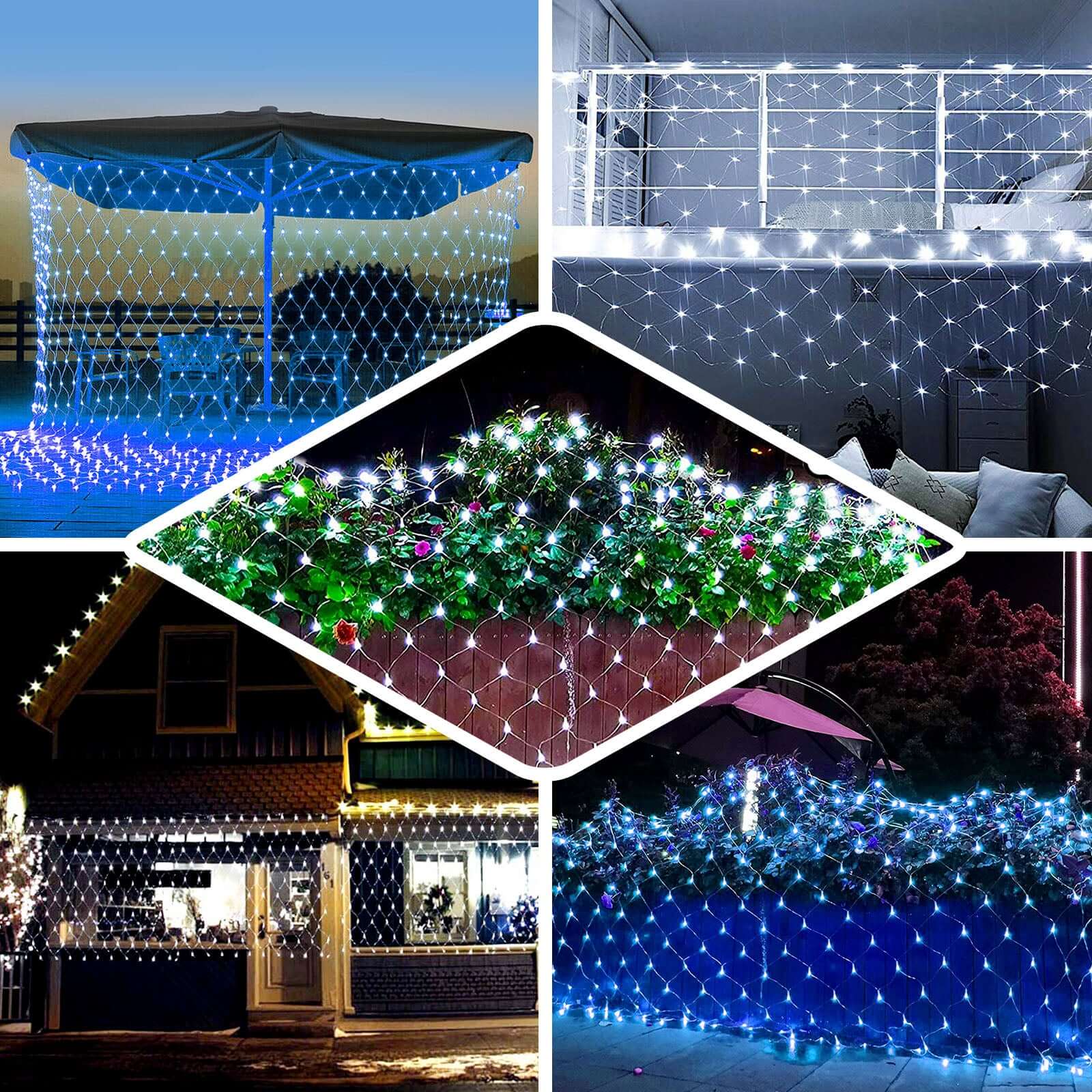 Clear 600 LED Fish Net Lights, Fairy String Lights With 8 Modes 20ftx10ft - Image 5