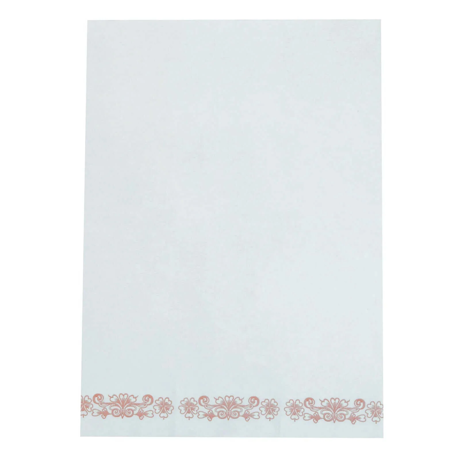 20 Pack White Linen-Feel Paper Napkins with Rose Gold Floral Print, Premium Cloth-Like Airlaid Dinner Napkins, Disposable Soft and Absorbent Guest Towels - Image 11