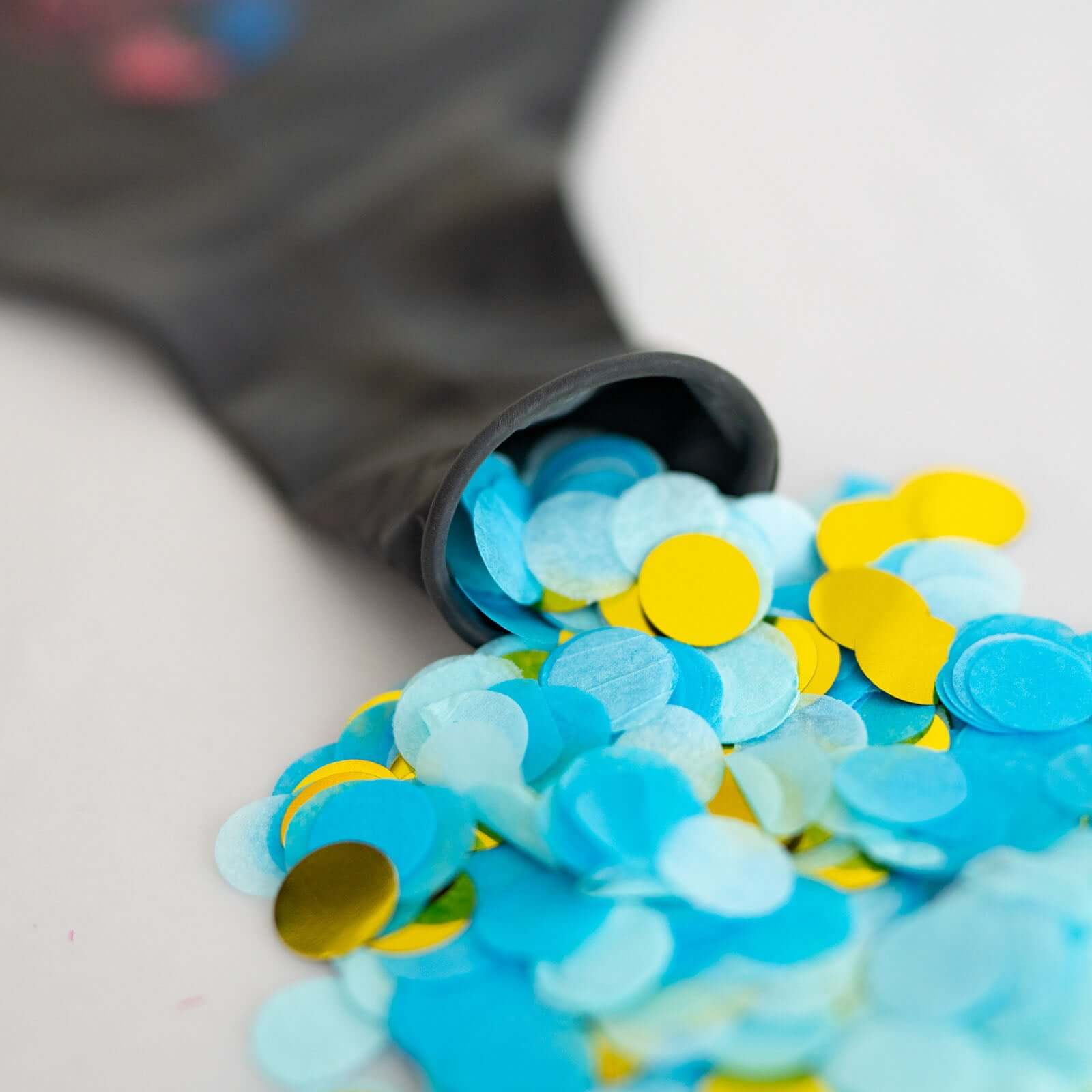Gender Reveal Blue Confetti Filled Boy Or Girl Print Latex Balloon 24" - Image 10