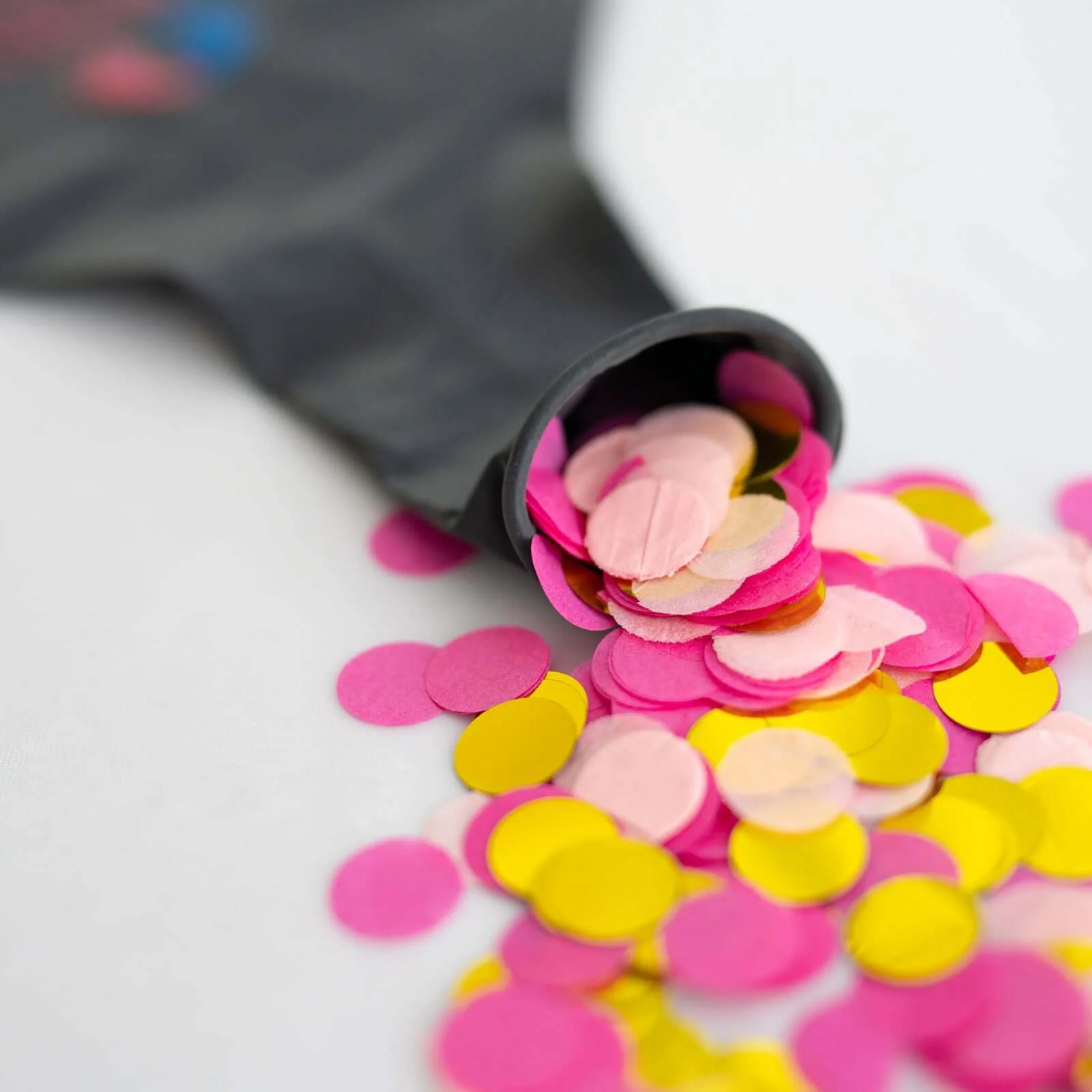 Gender Reveal Pink Confetti Filled Boy Or Girl Print Latex Balloon 24" - Image 11