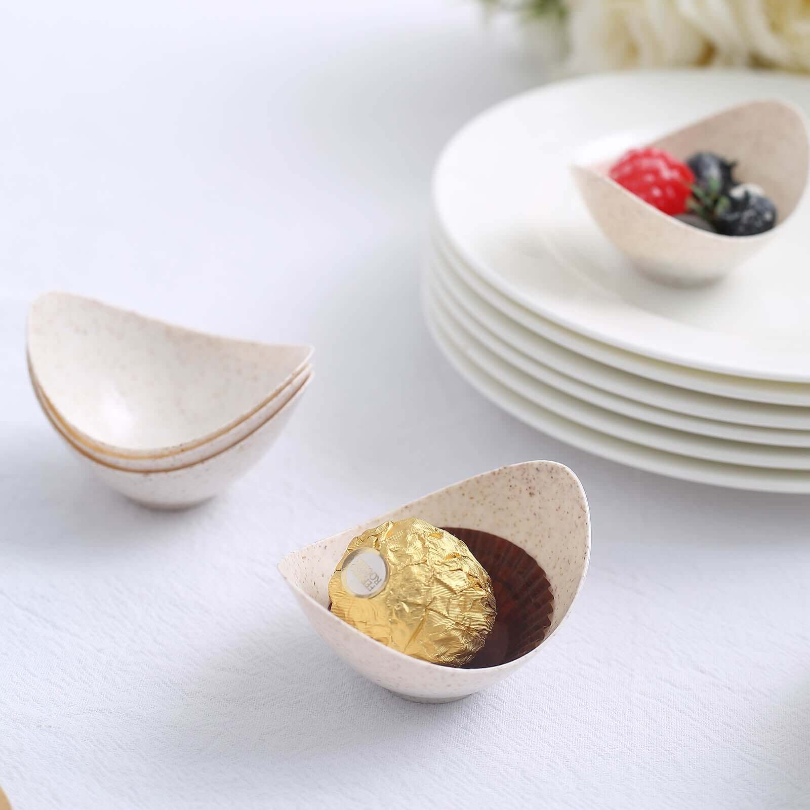 24-Pack Mini Eco-Friendly Wheat Straw Fiber Dessert Cups 3", Biodegradable Ice Cream Scoop Bowls - Sturdy and Lightweight - Image 8
