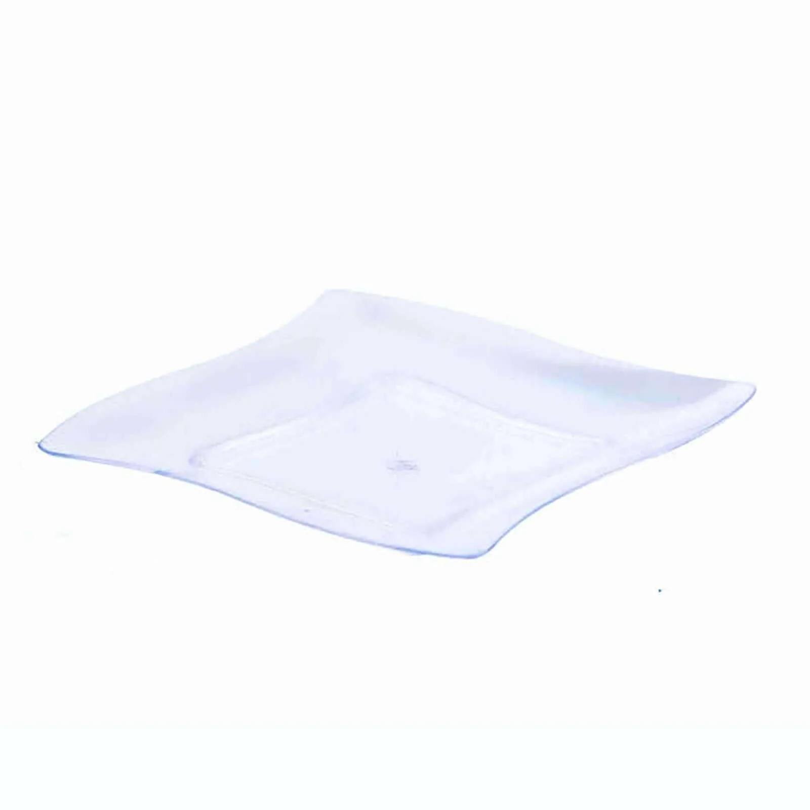 24-Pack Plastic Appetizer Plates 3" Mini Wavy Rim Design Clear - Disposable Pinwheel Snack Plates - Image 8