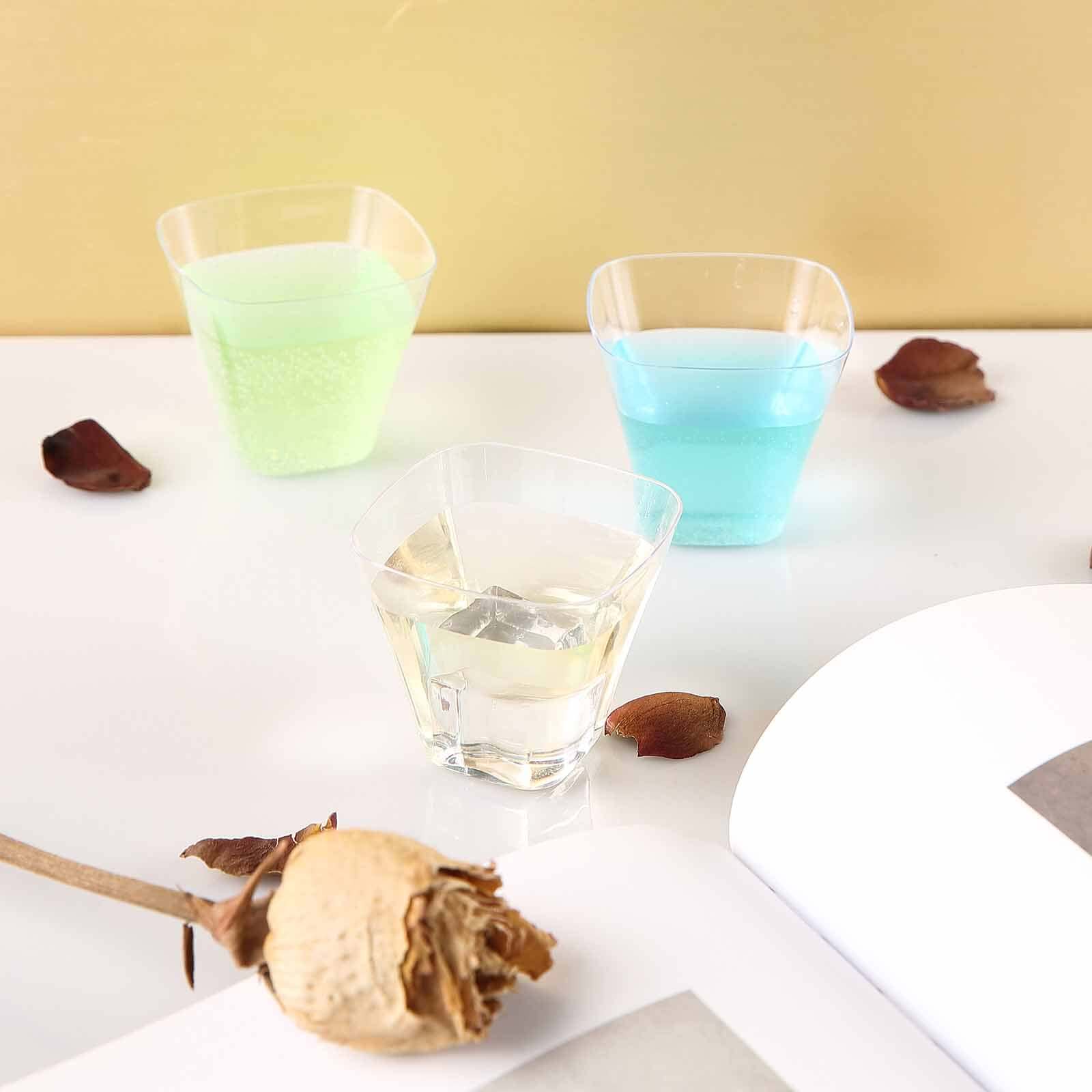 24-Pack Plastic Dessert Cups 4oz Clear Rounded Cube - Disposable Cups for Snacks - Image 6