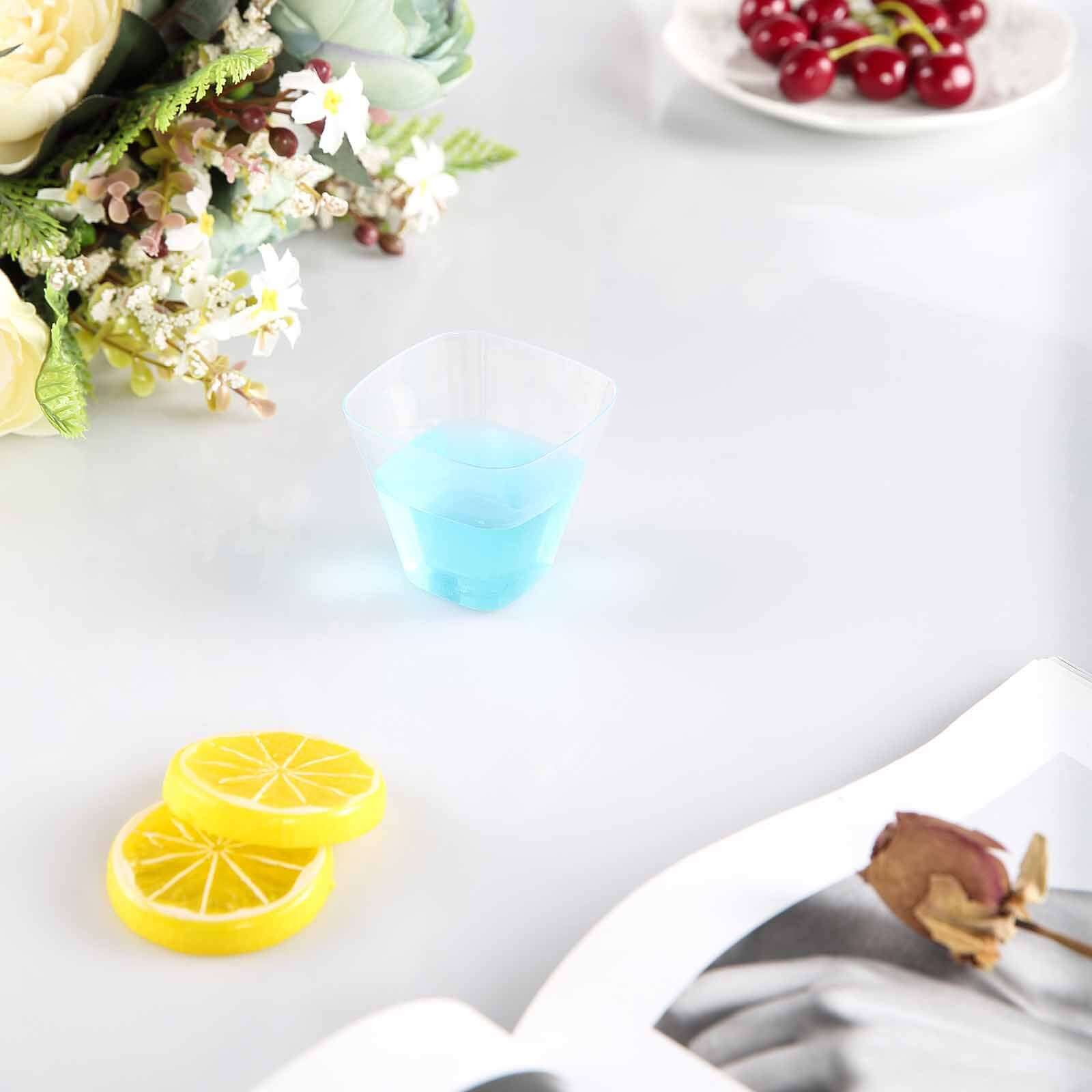 24-Pack Plastic Dessert Cups 4oz Clear Rounded Cube - Disposable Cups for Snacks - Image 9