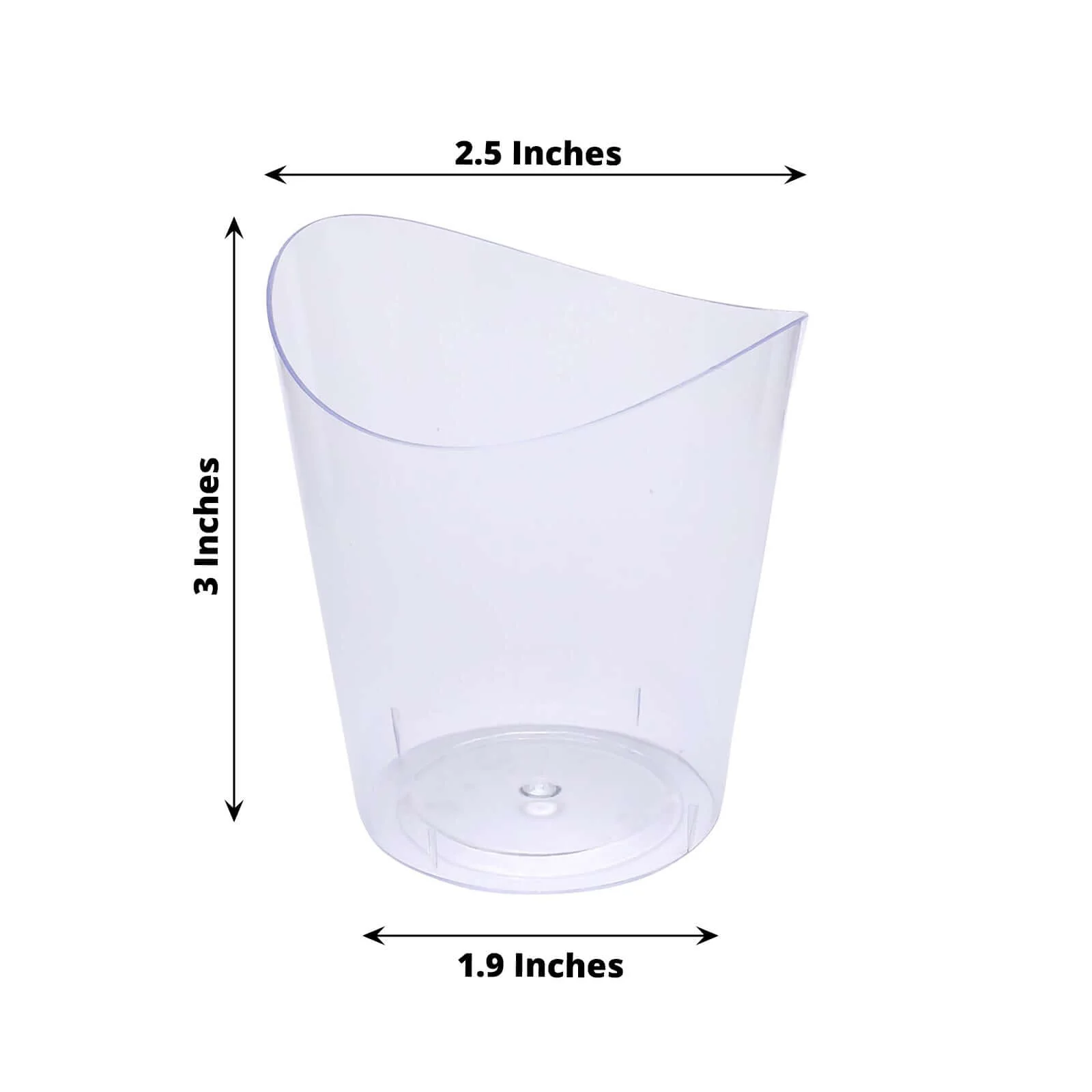 24-Pack Plastic Dessert Snack Cups 4oz Clear with Wavy Rim - Disposable Mini Appetizer Party Cups for Cocktail Events & Receptions - Image 3