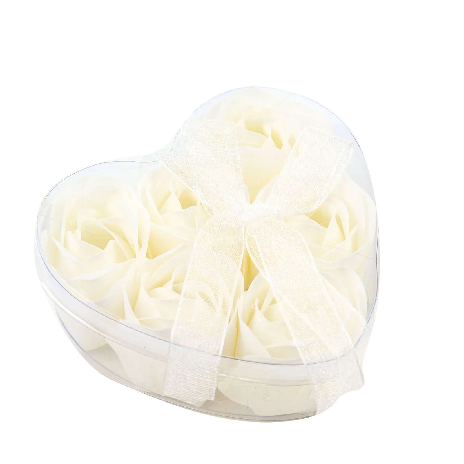 4 Pack 24 Pcs White Scented Rose Soap Heart Shaped Party Favors With Gift Boxes And Ribbon - Image 7