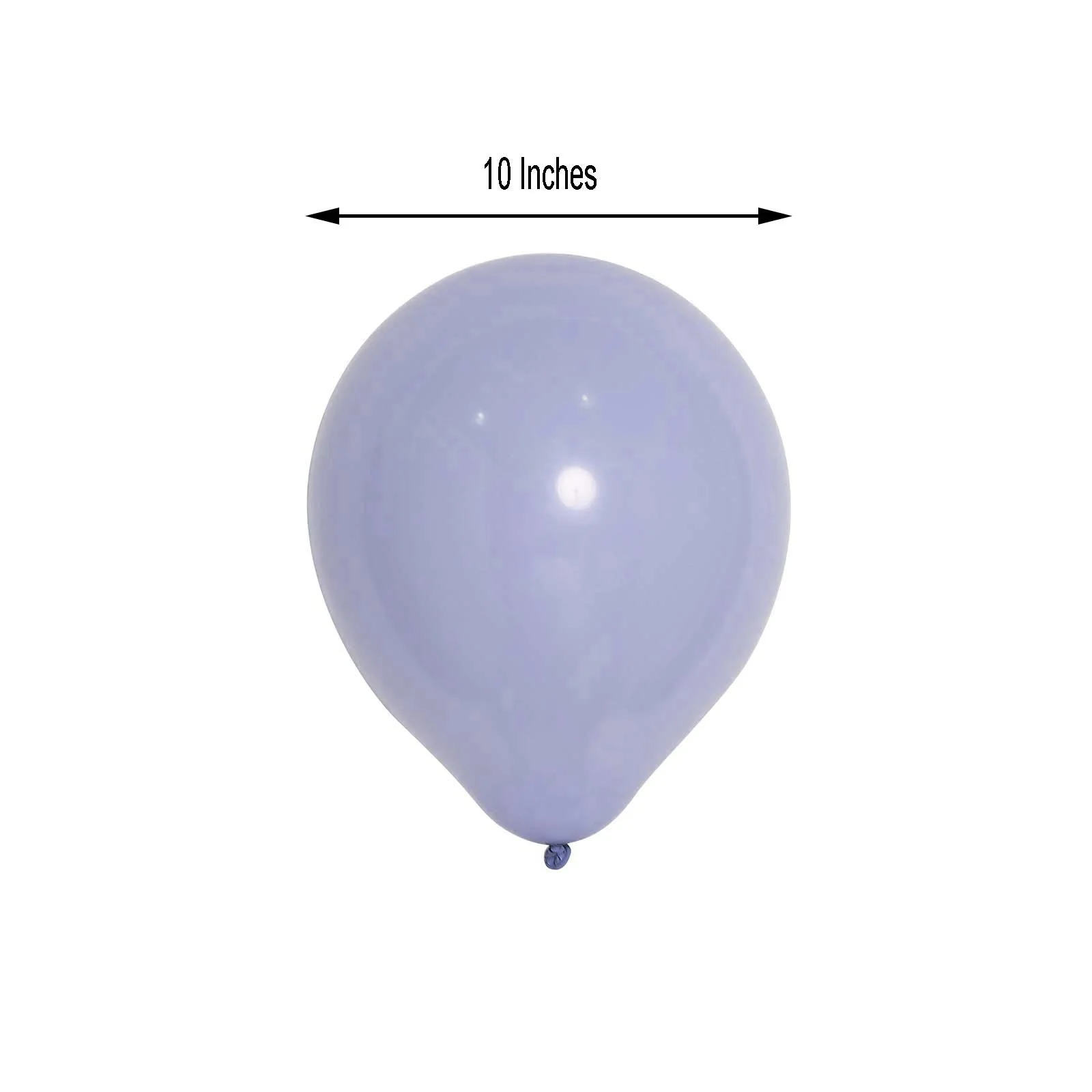 25 Pack Matte Pastel Periwinkle Helium/Air Latex Party Balloons 10" - Image 3