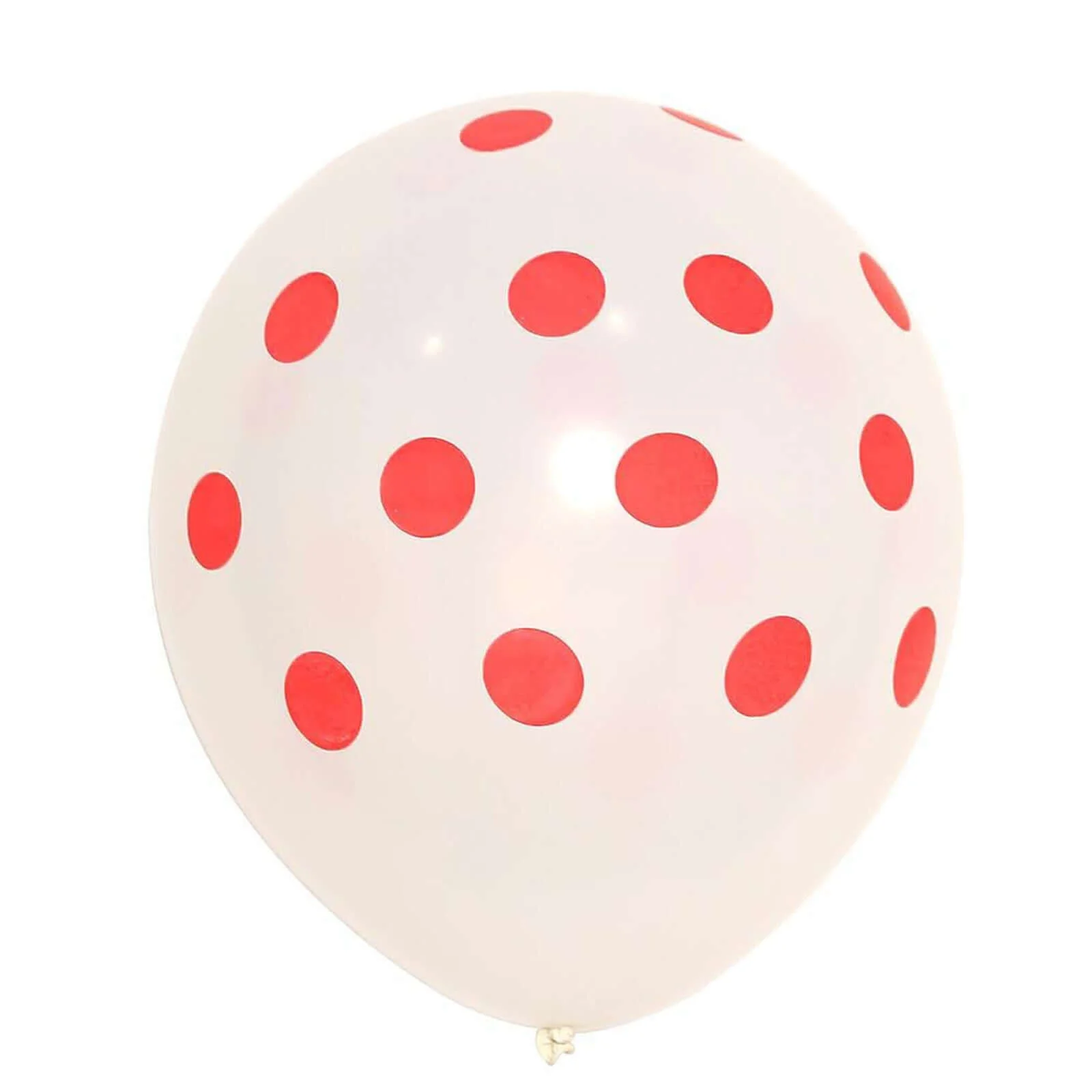 25 Pack Hot Pink and White Fun Polka Dot Latex Party Balloons 12" - Image 13