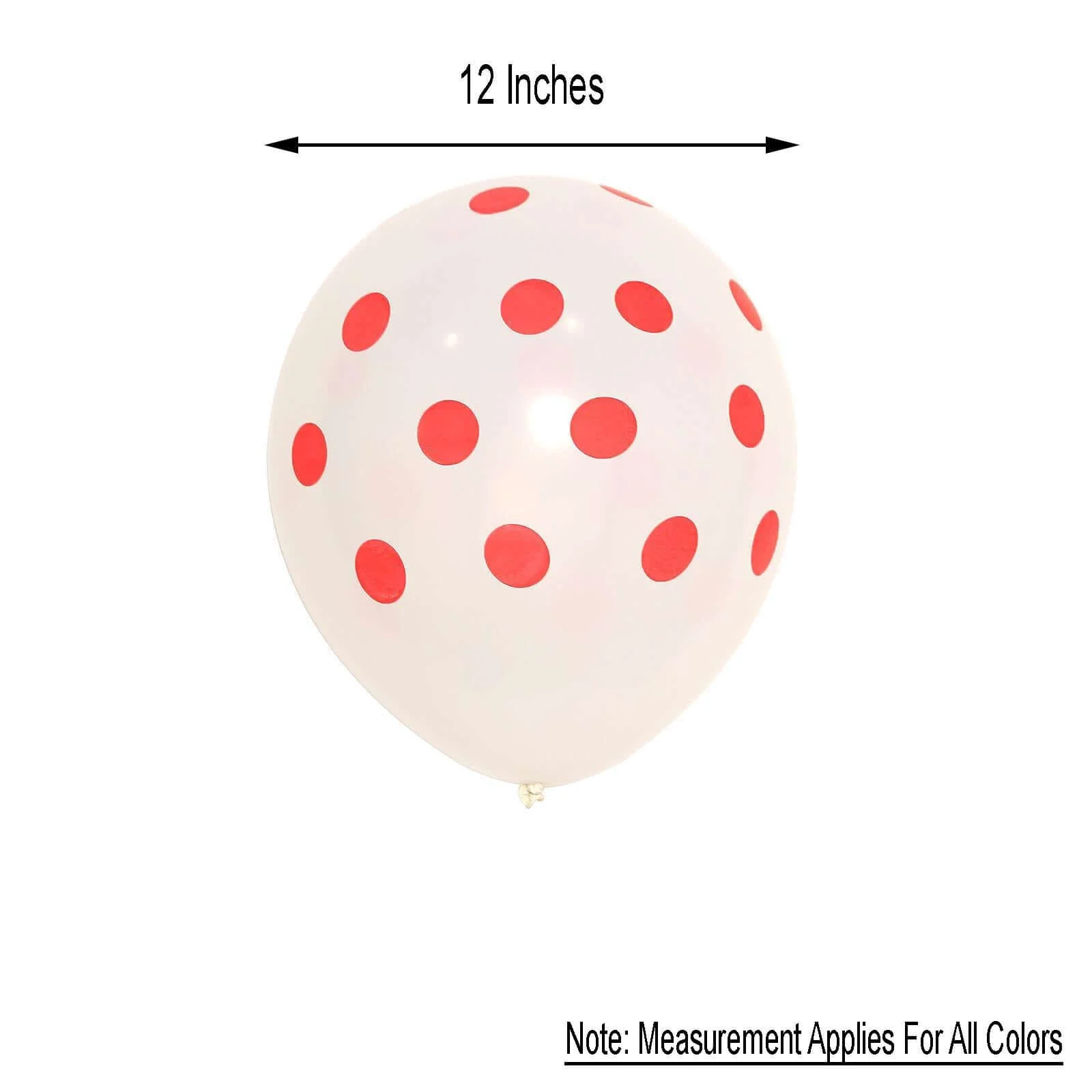 25 Pack Hot Pink and White Fun Polka Dot Latex Party Balloons 12" - Image 3