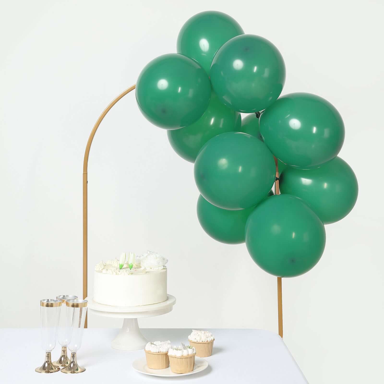 25 Pack Matte Pastel Hunter Emerald Green Helium/Air Latex Party Balloons 12" - Image 10