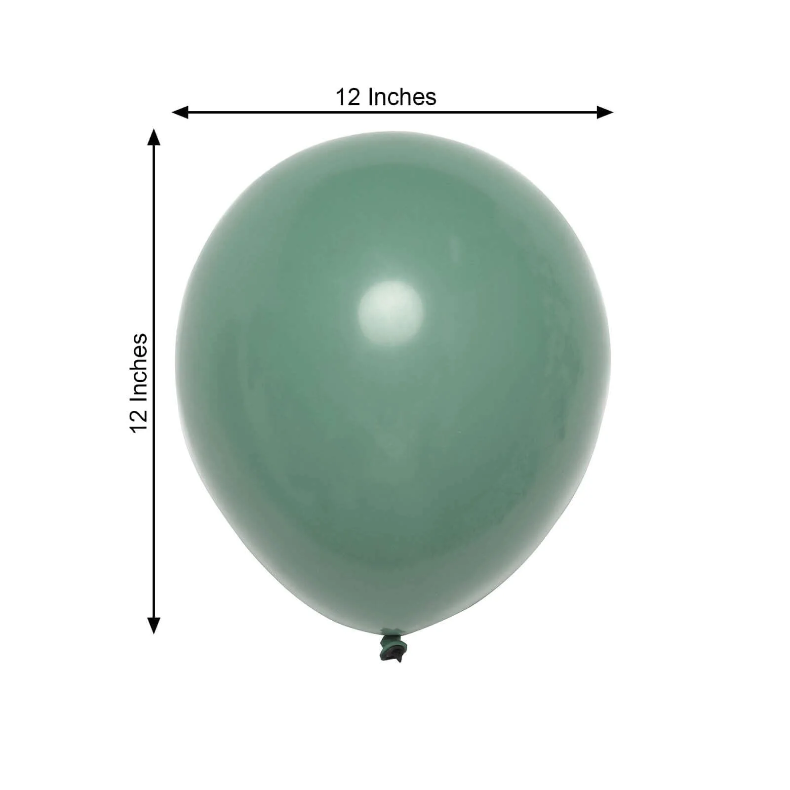 25 Pack Olive Green Double Stuffed Prepacked Latex Balloons 12" - Image 3