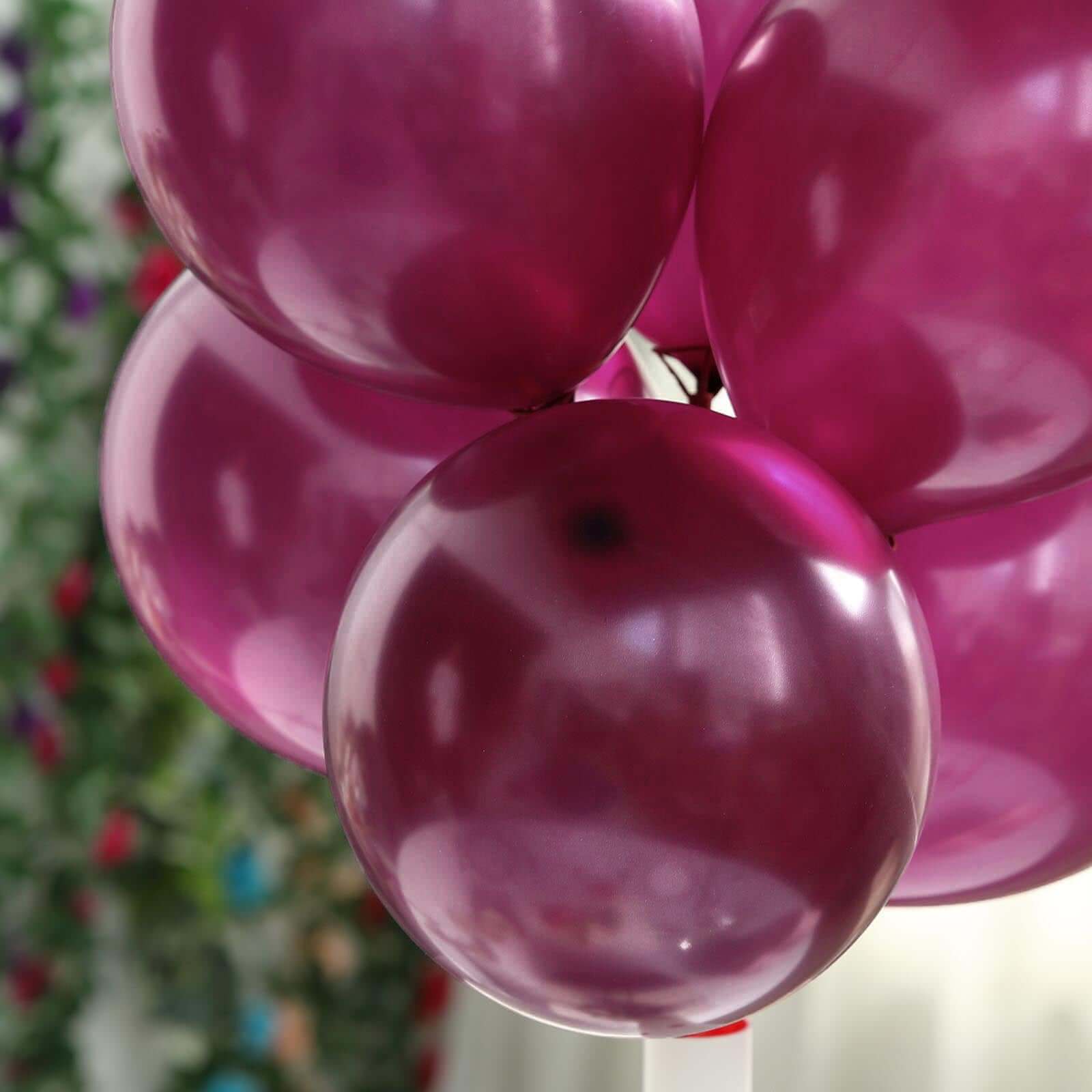 25 Pack Shiny Pearl Eggplant Latex Helium or Air Balloons 12" - Image 10