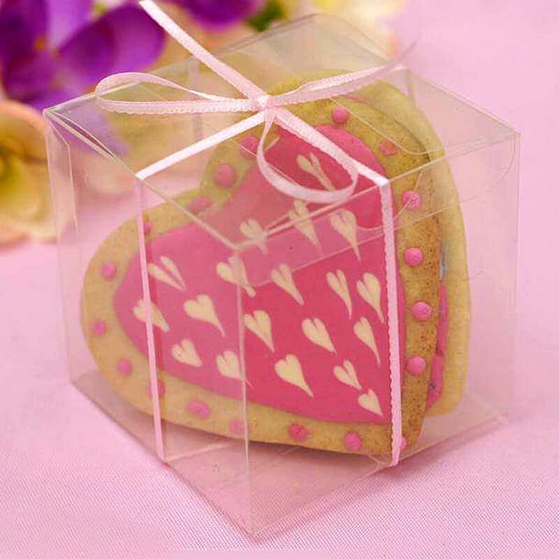 25 Pack Easy DIY Clear Party Or Shower Favor Candy Gift Boxes 3"