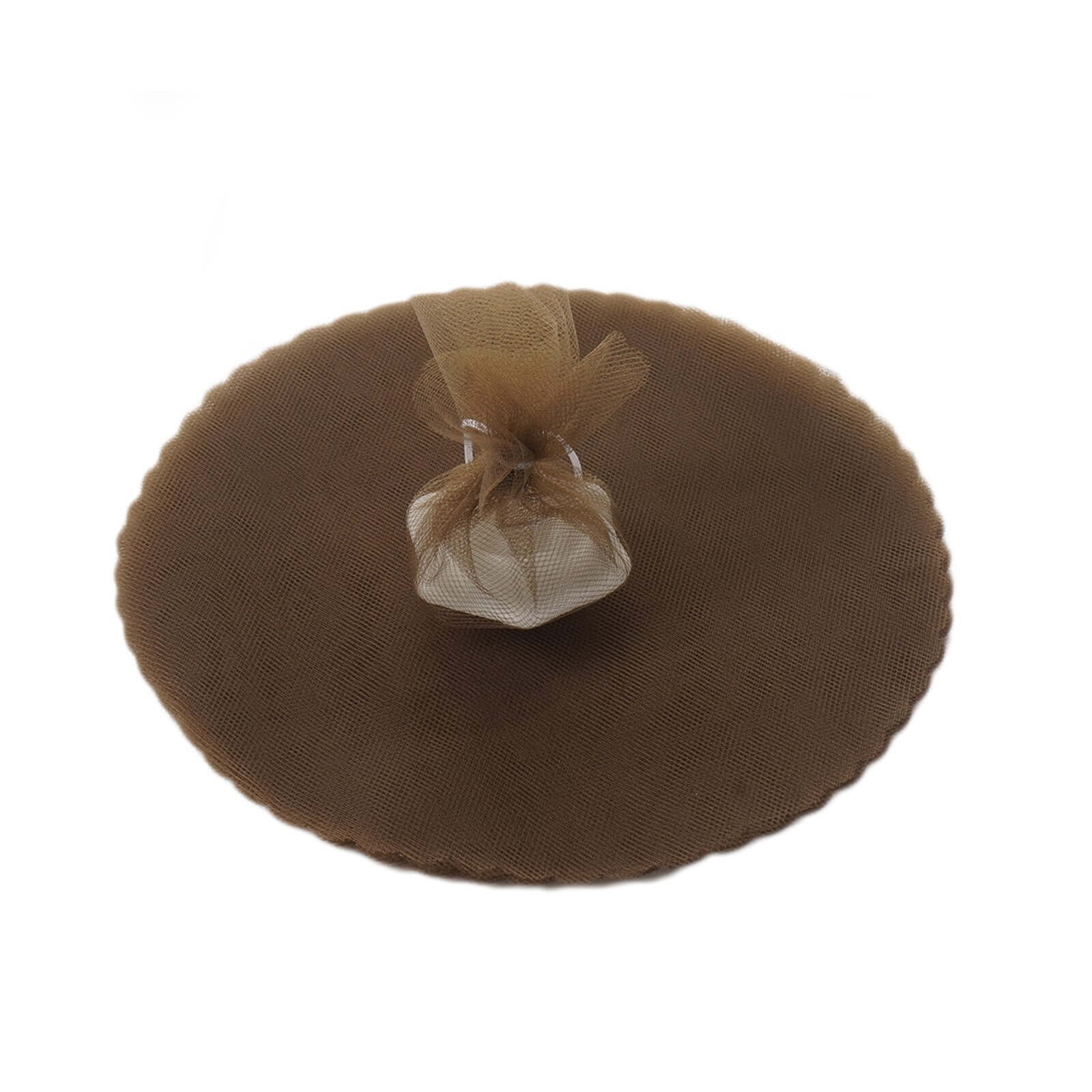 25 Pack Chocolate Sheer Nylon Tulle Circles Favor Wrap, DIY Craft Fabric 9" - Image 6