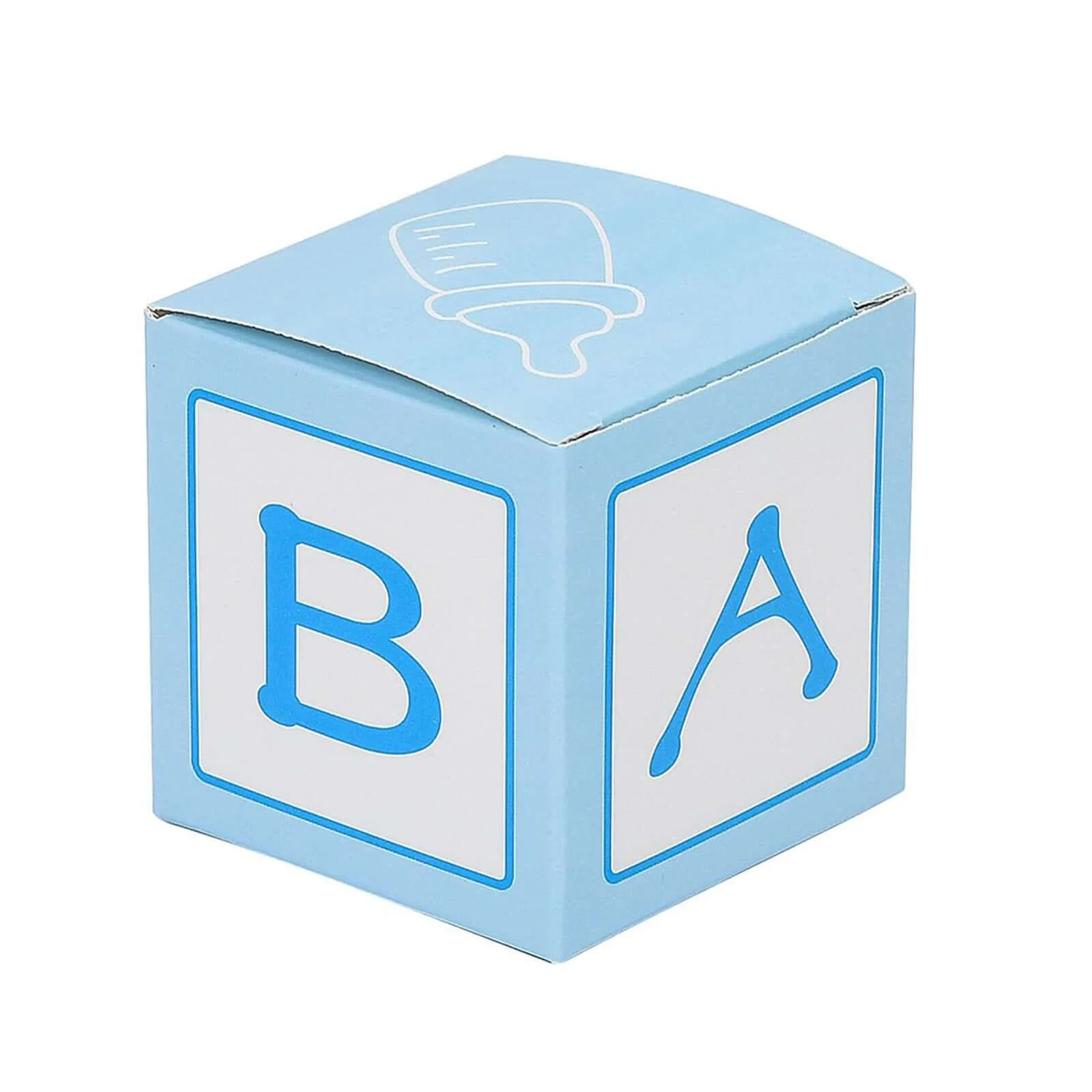 25 Pack Light Blue Baby Shower Party Favor Candy Gift Boxes 2" - Image 14
