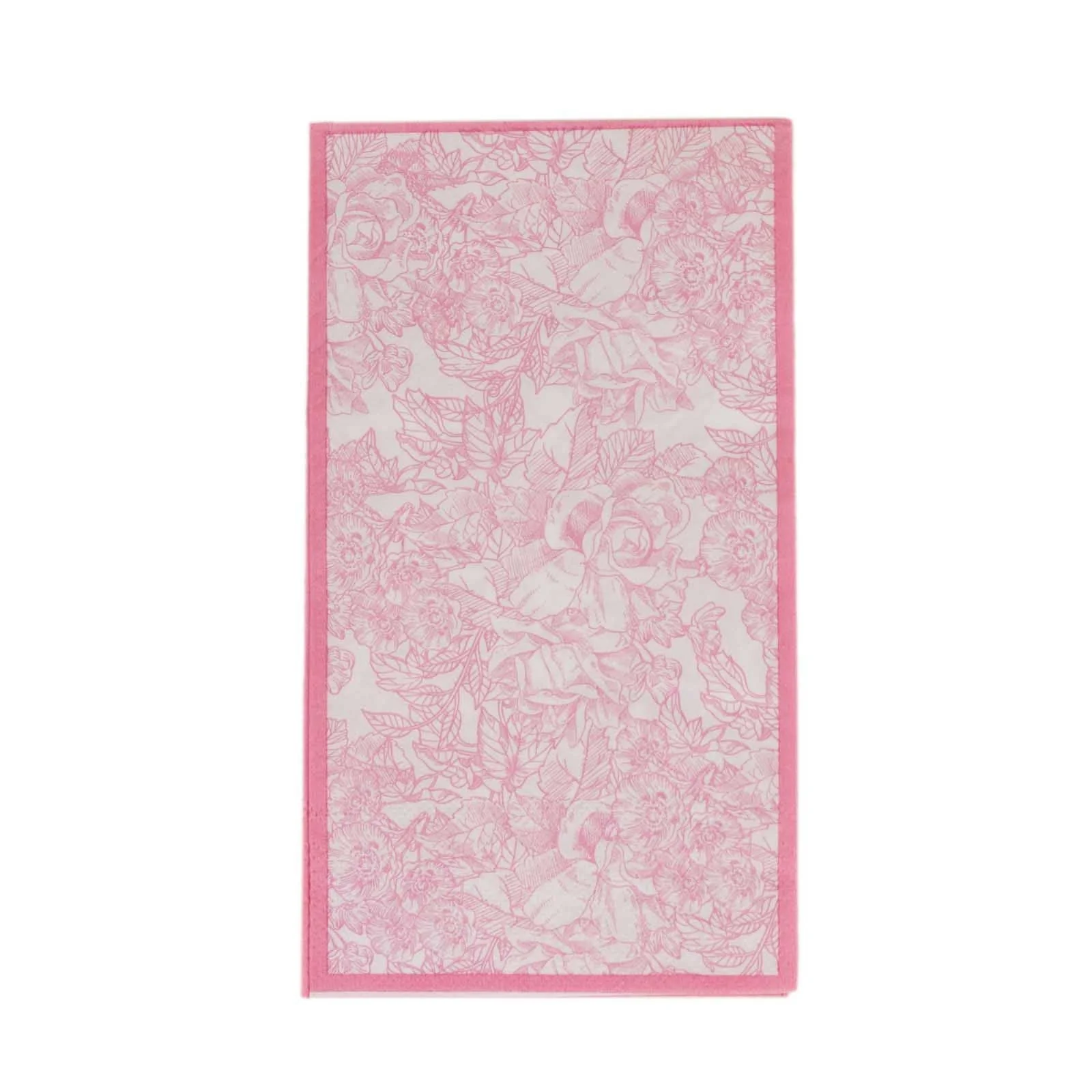 25-Pack Paper Dinner Napkins 2 Ply Pink with French Toile Pattern - Soft and Absorbent Disposable Napkins - Image 6