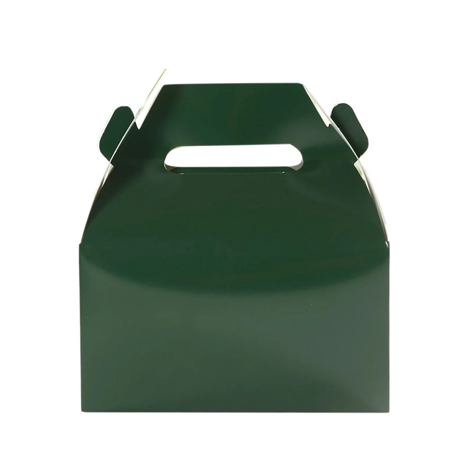 25 Pack Party Favor Gift Tote Gable Boxes, Hunter Emerald Green Candy Treat Boxes 6"x3.5"x7" - Image 7