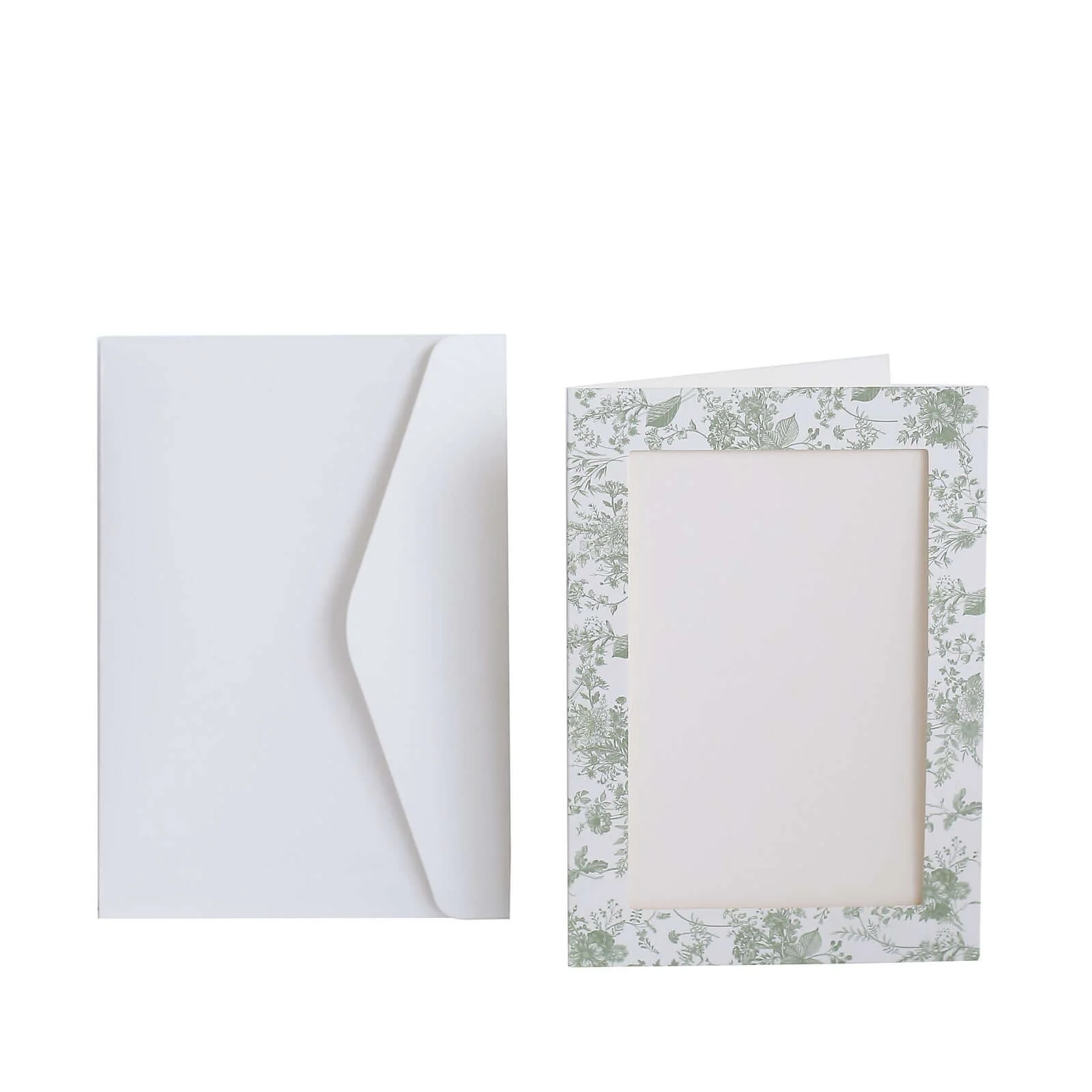 25-Pack White Sage Green Photo Frame Thank You Cards 3.5"x5.5" - Image 7