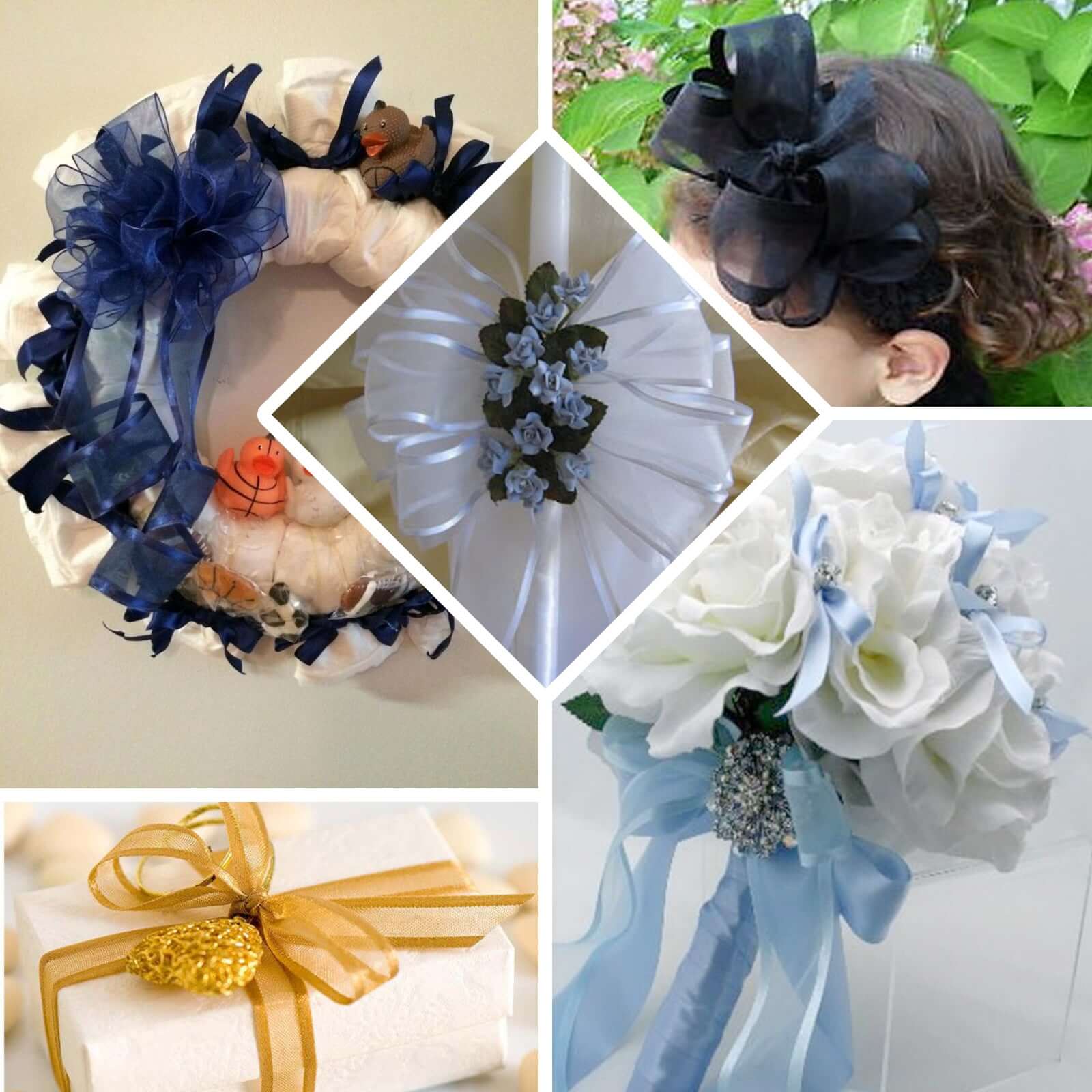 White Organza Ribbon With Satin Edges 25 Yards 1.5" - Image 5