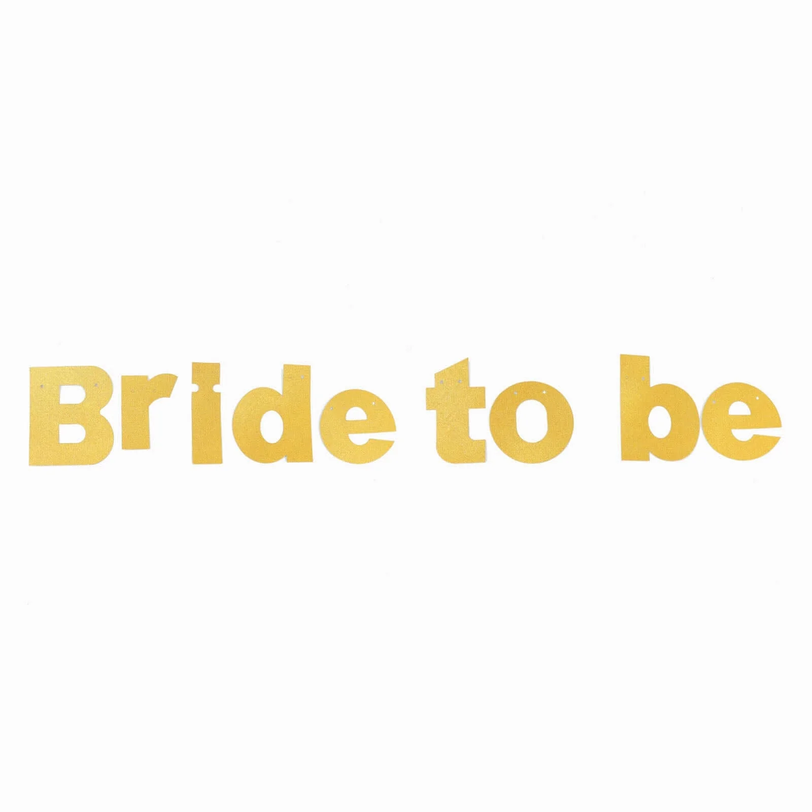 Gold Glittered Bride To Be Paper Hanging Bridal Shower Garland Banner, Bachelorette Party Banner 3.5ft - Image 7