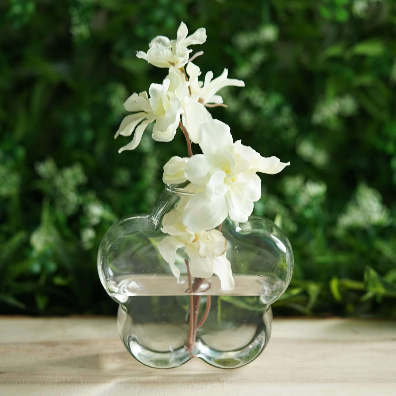 3-Pack Glass Wall Vase Flower Shaped Design Hanging Indoor Planters - Stylish Wall Mounted Terrariums for Home Decor - Image 24