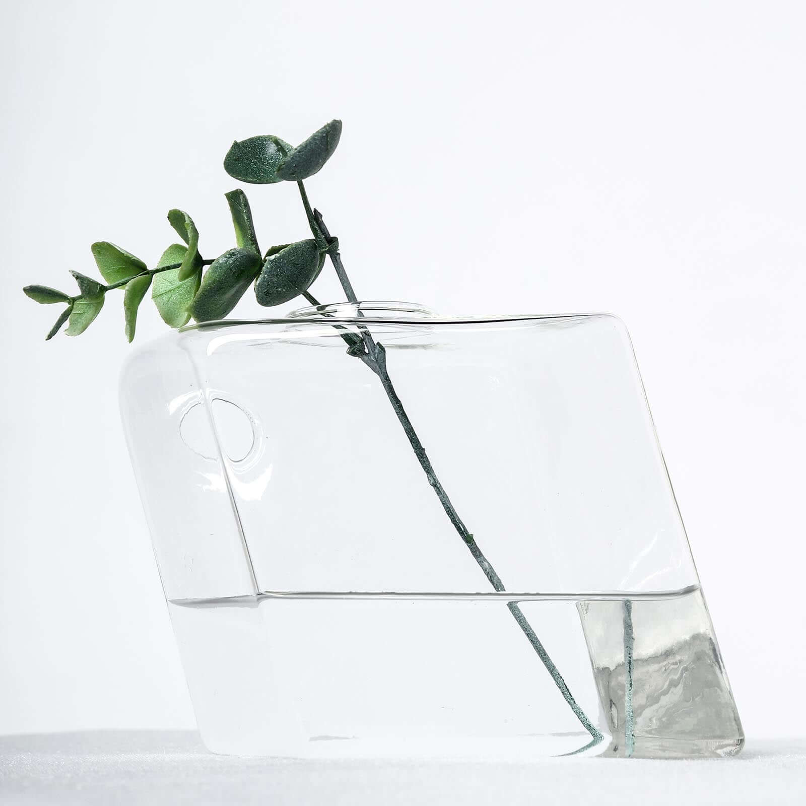 3-Pack Glass Wall Vase Rhombus Design Hanging Indoor Planters - Stylish Wall Mounted Terrariums for Home Decor - Image 11