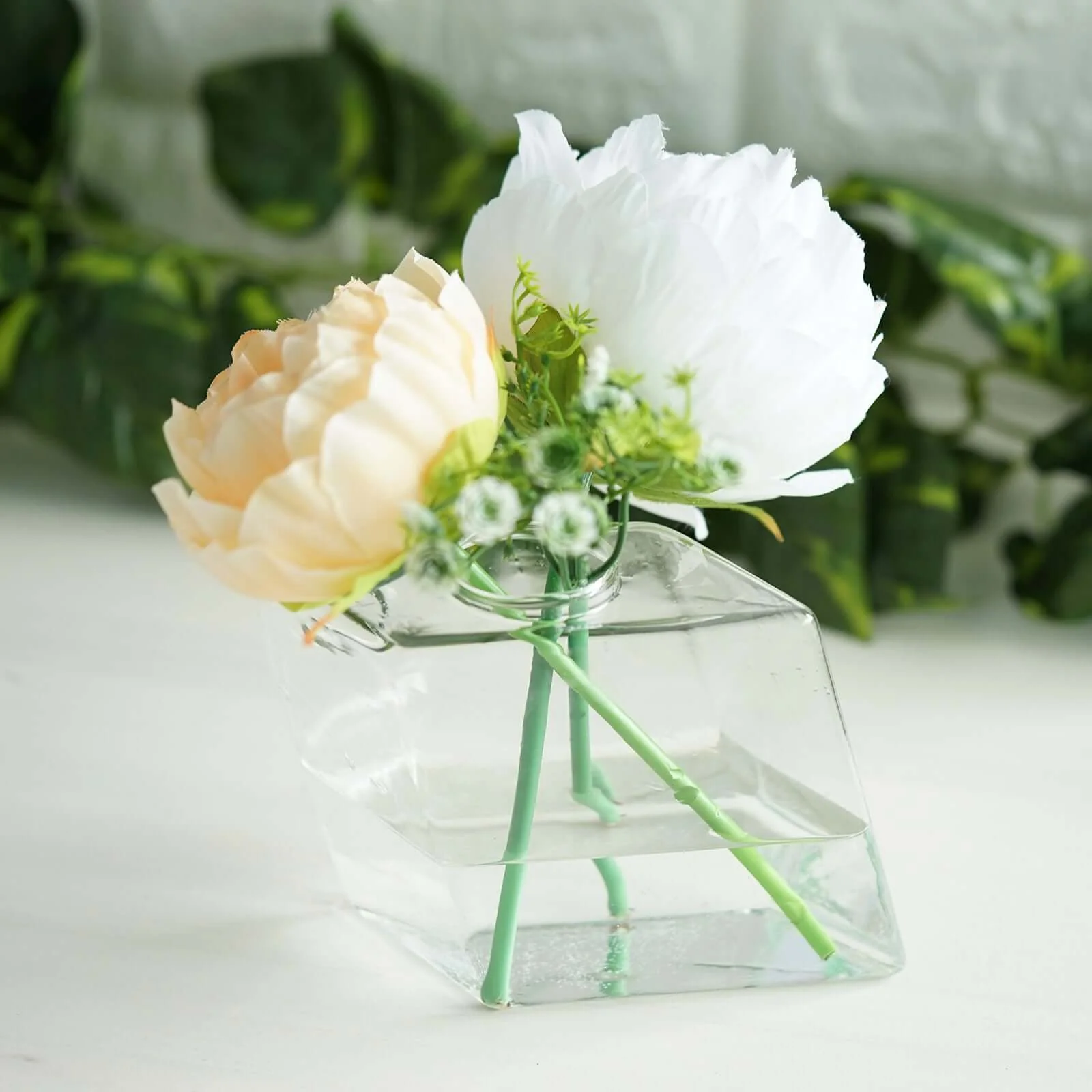 3-Pack Glass Wall Vase Rhombus Design Hanging Indoor Planters - Stylish Wall Mounted Terrariums for Home Decor - Image 18